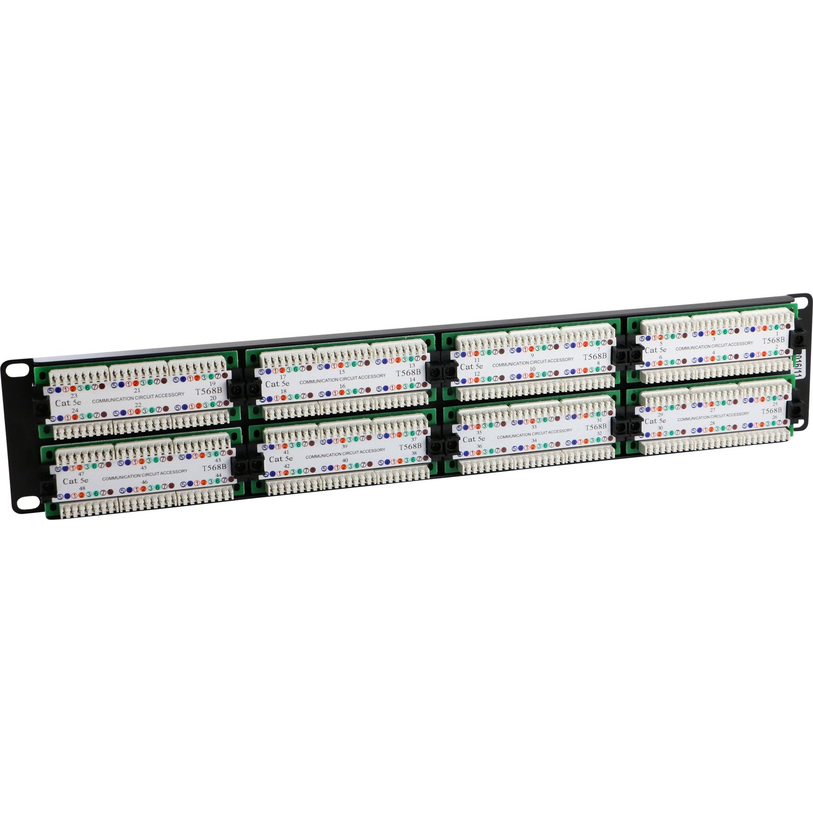 Excel 48 Port Cat5e UTP Patch Panel 2U Black (100-728)