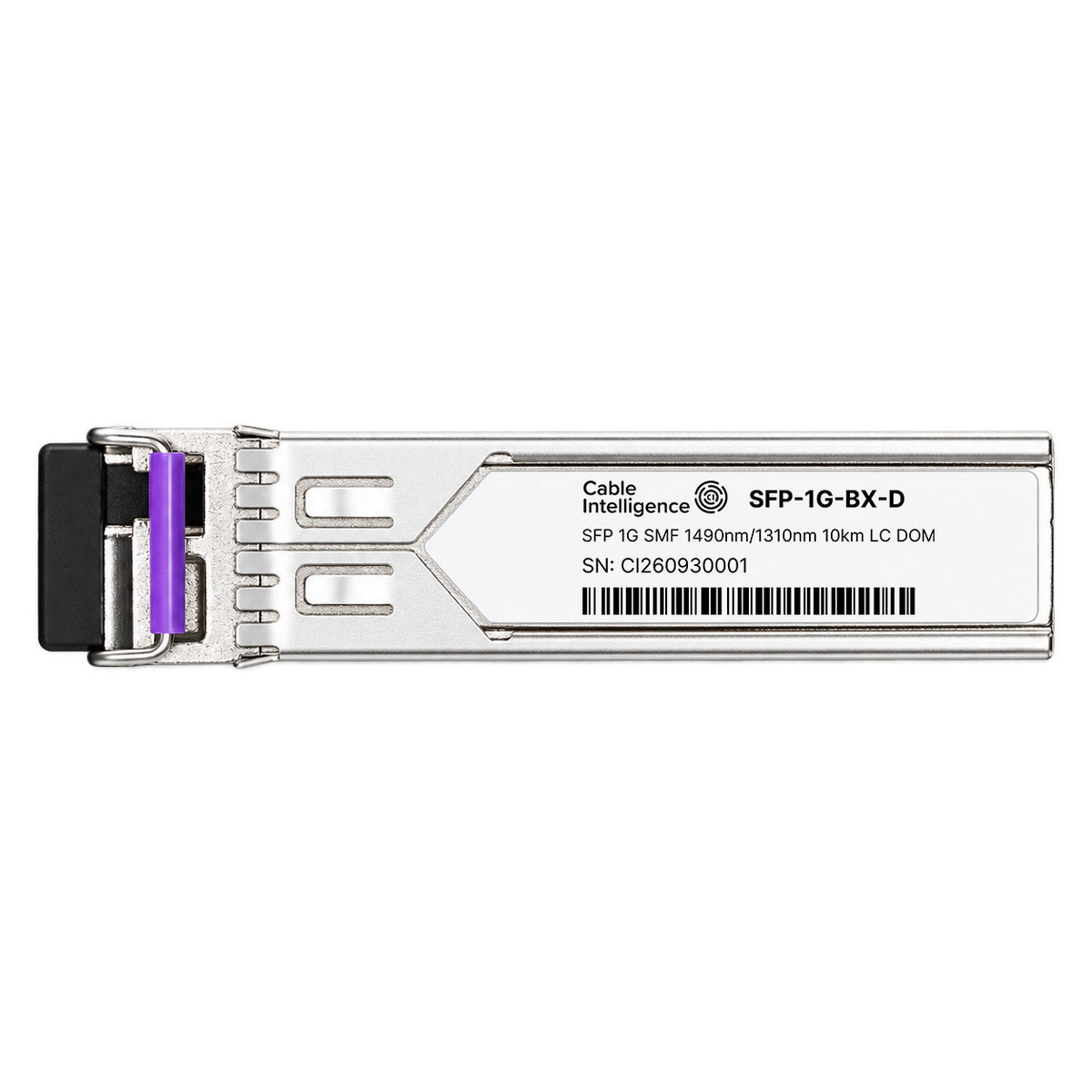 Compatible 1000BASE-BX-D SFP BiDi 1490nm-TX/1310nm-RX 10km SMF DOM LC/UPC Simplex Optical Transceiver Module