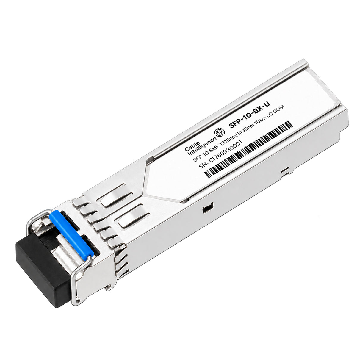 Compatible 1000BASE-BX-U SFP BiDi 1310nm-TX/1490nm-RX 10km SMF DOM LC/UPC Simplex Optical Transceiver Module