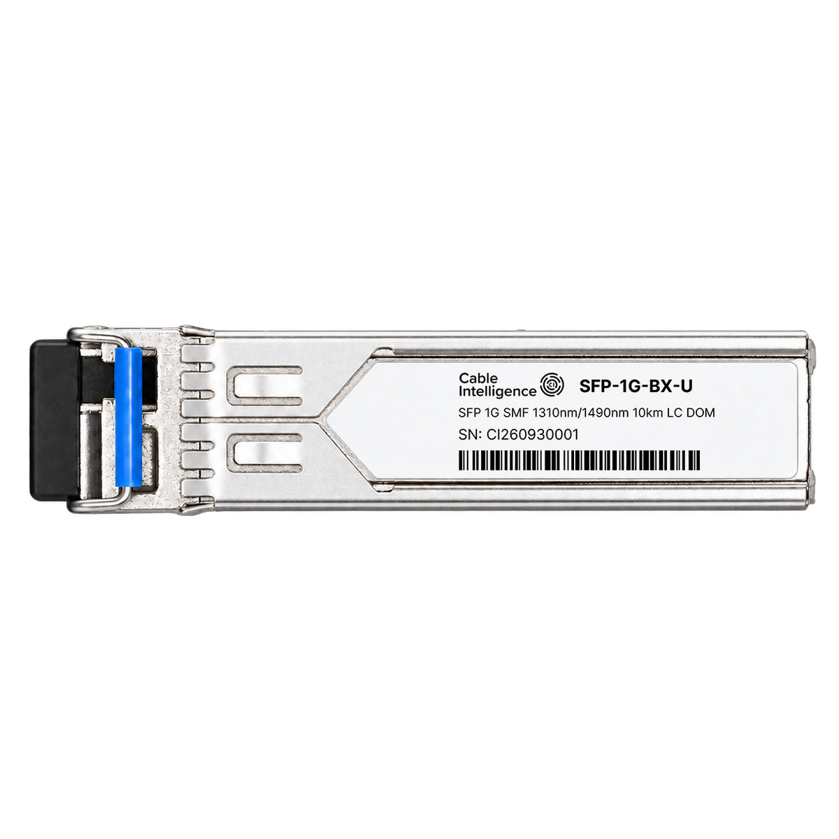 Compatible 1000BASE-BX-U SFP BiDi 1310nm-TX/1490nm-RX 10km SMF DOM LC/UPC Simplex Optical Transceiver Module