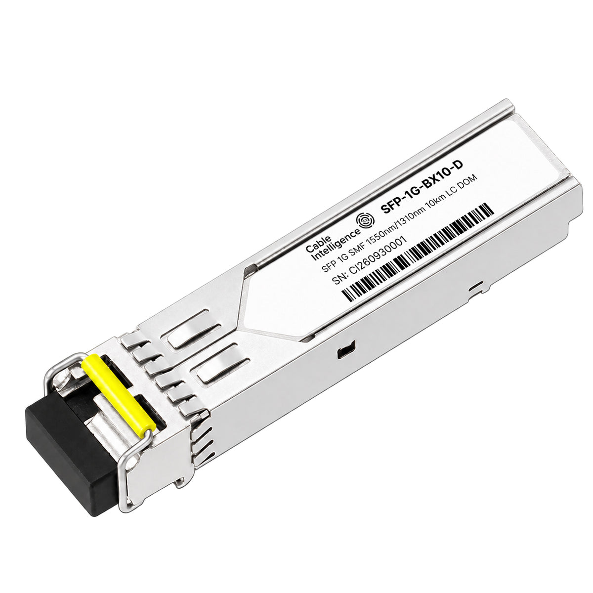 Compatible 1000BASE-BX10-D SFP BiDi 1550nm-TX/1310nm-RX 10km SMF DOM LC/UPC Simplex Optical Transceiver Module