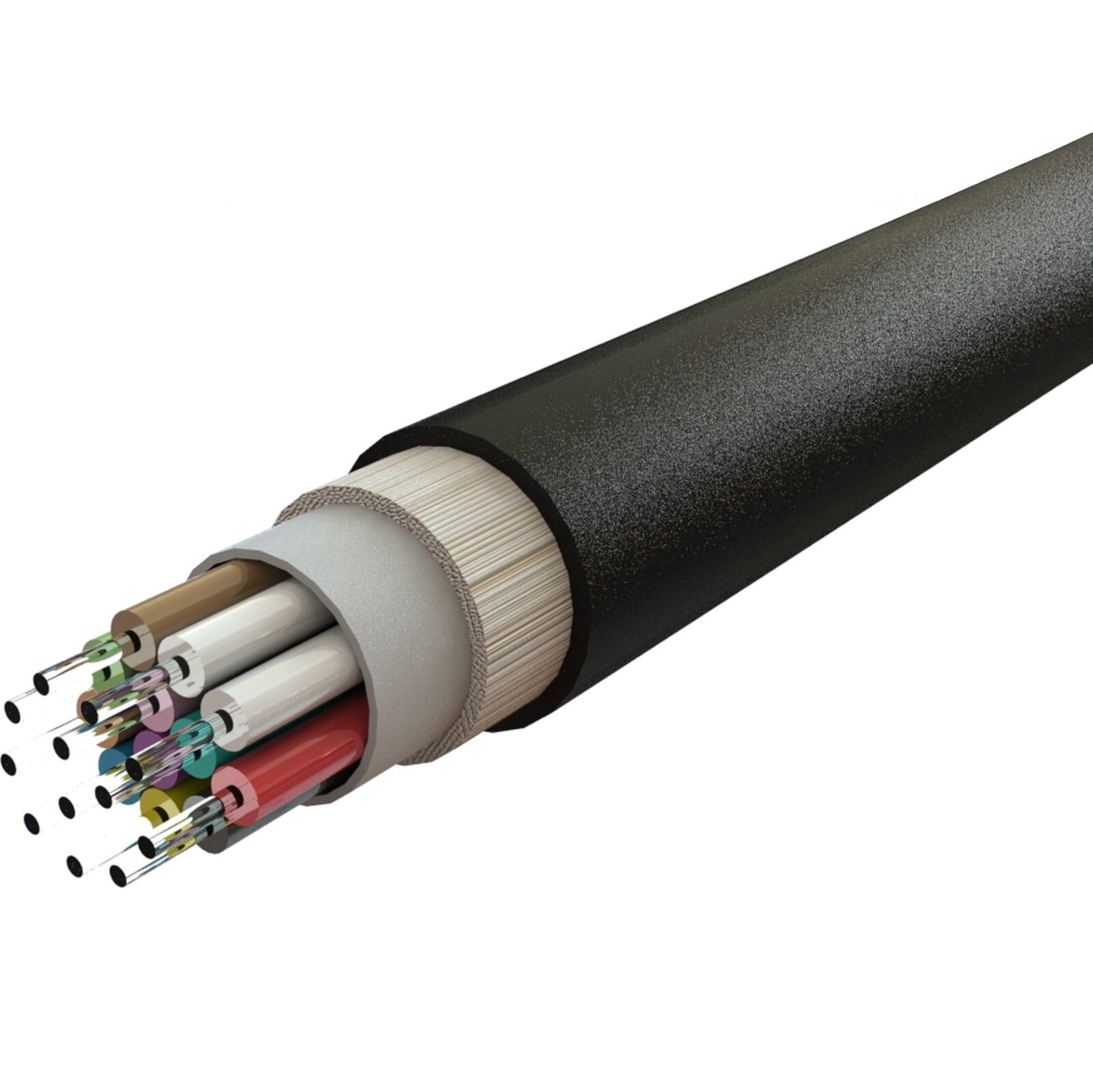 Excel OS2 Singlemode 9/125 Loose Tube Dca Fibre Optic Cable Black (Per Metre)