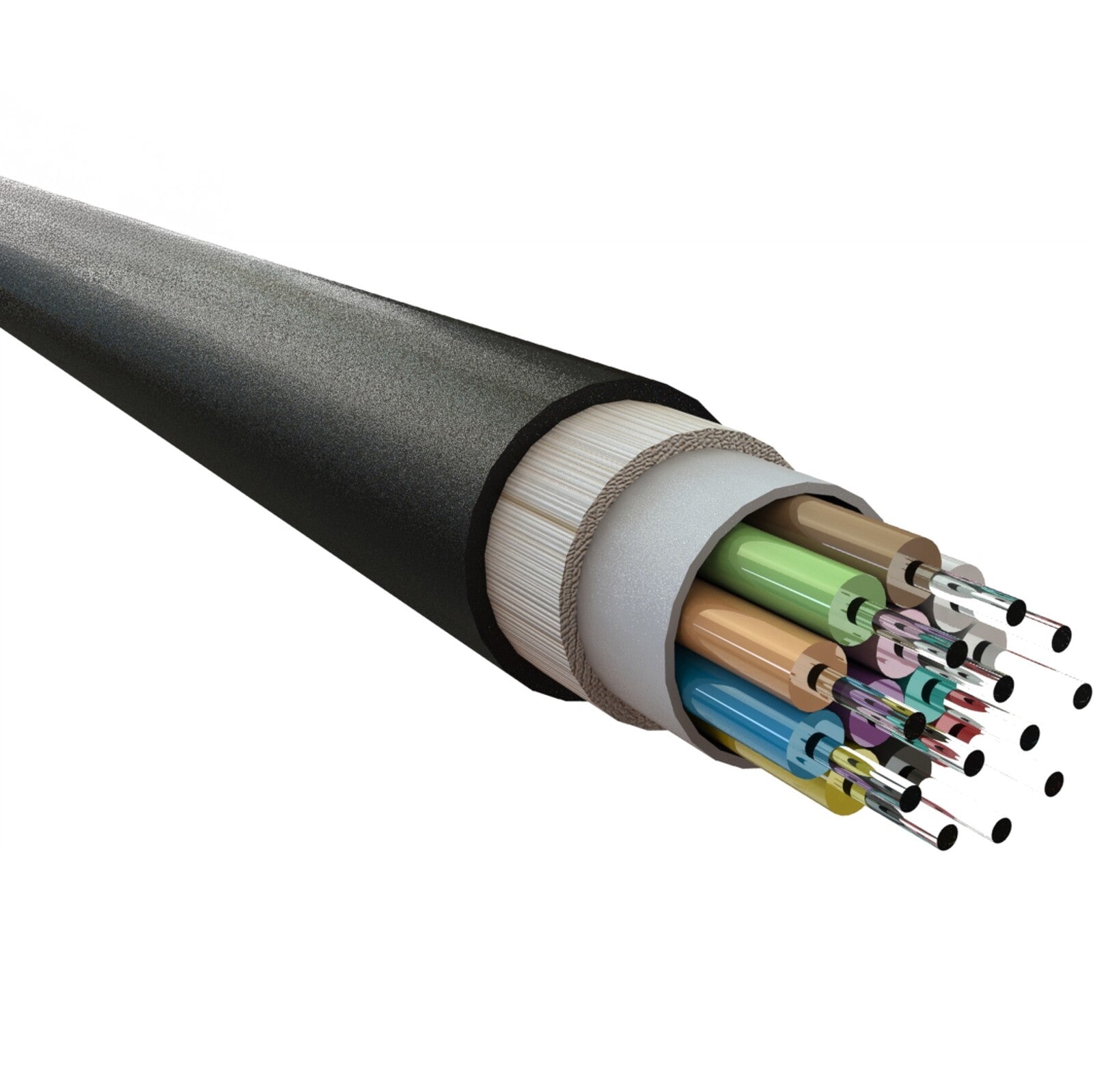 Excel OS2 Singlemode 9/125 Loose Tube Dca Fibre Optic Cable Black (Per Metre)