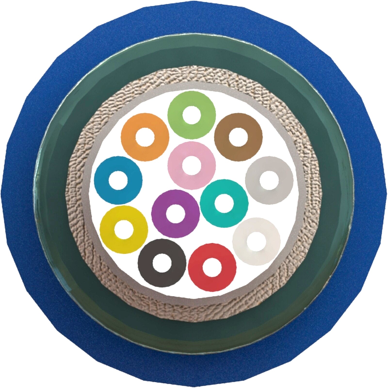 Excel OS2 Singlemode 9/125 Armoured Corrugated Steel Tape (CST) Loose Tube Eca Fibre Optic Cable Blue (Per Metre)