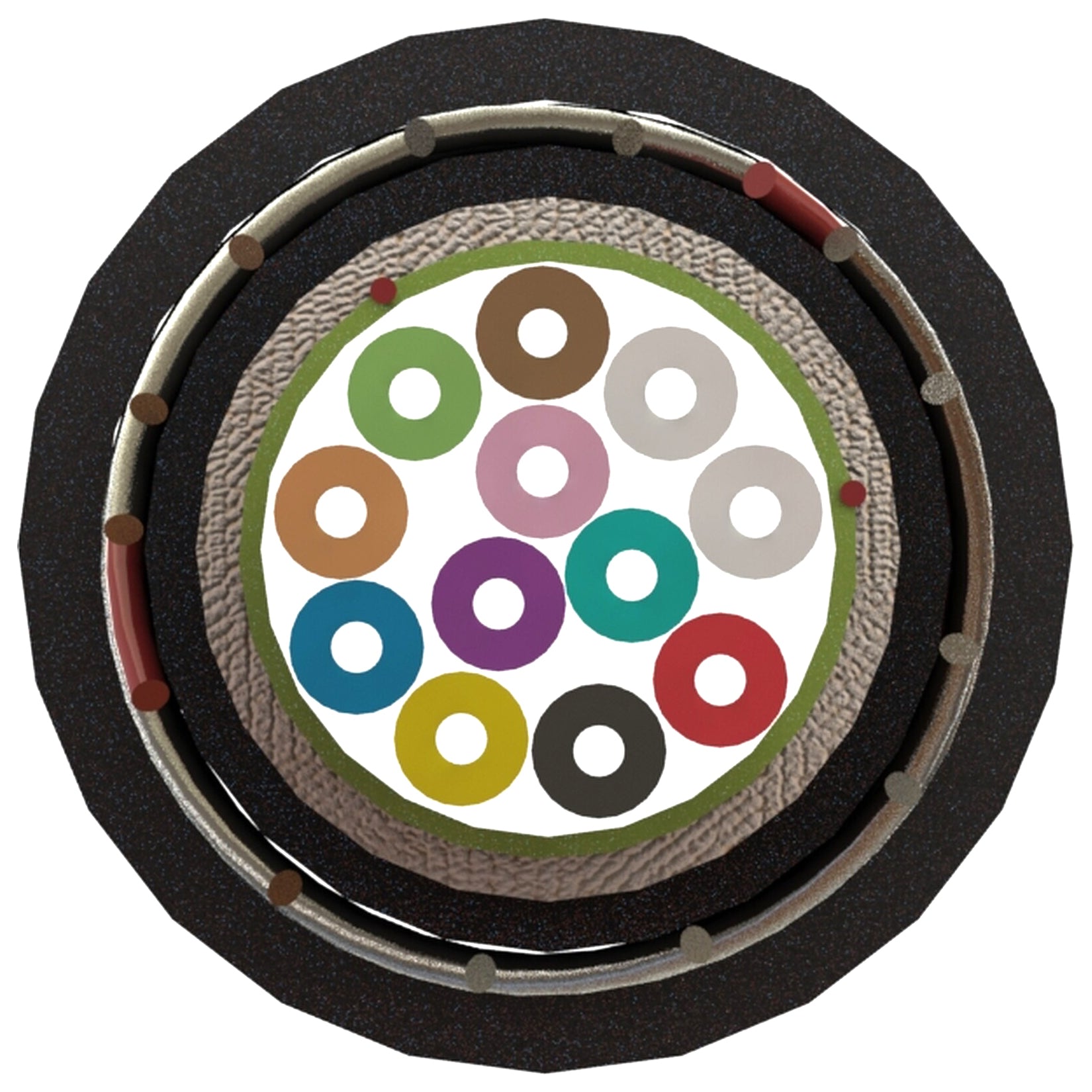 Excel OS2 Singlemode 9/125 Steel Wire Armoured (SWA) Direct Burial Eca Fibre Optic Cable Black (Per Metre)