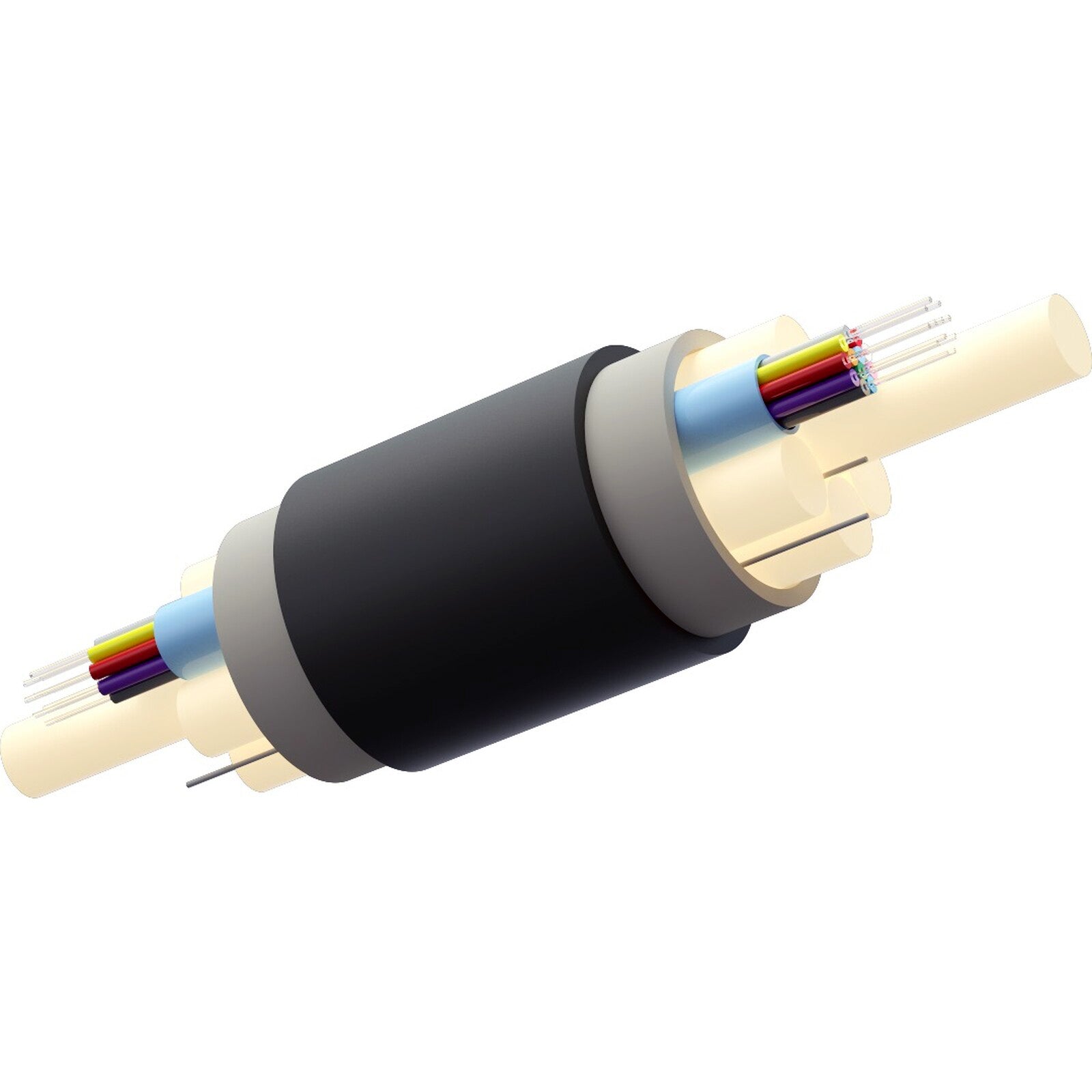 Excel OS2 Singlemode 9/125 Multi Loose Tube G.675.A1 HDPE Fca Fibre Optic Cable Black (Per Metre)