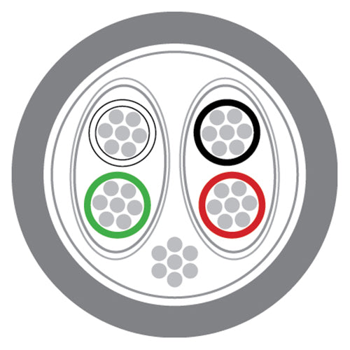 Grey 22AWG 2 Pair LSZH Eca Type 8723 Belden Equivalent Cable 100m