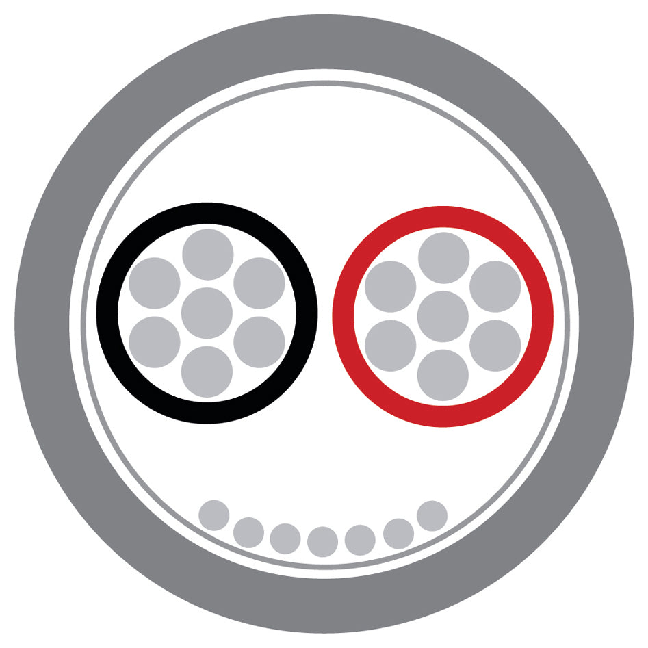 Grey 24AWG 1 Pair LSZH Eca Type 9501 Belden Equivalent Cable 100m