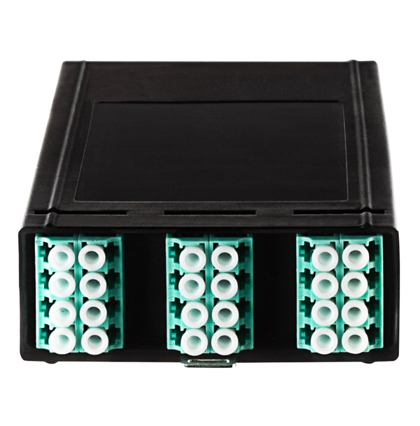 24-Fibre LC OM4 Cassette Fully Populated With 2 x MTP Adaptors & Arrays