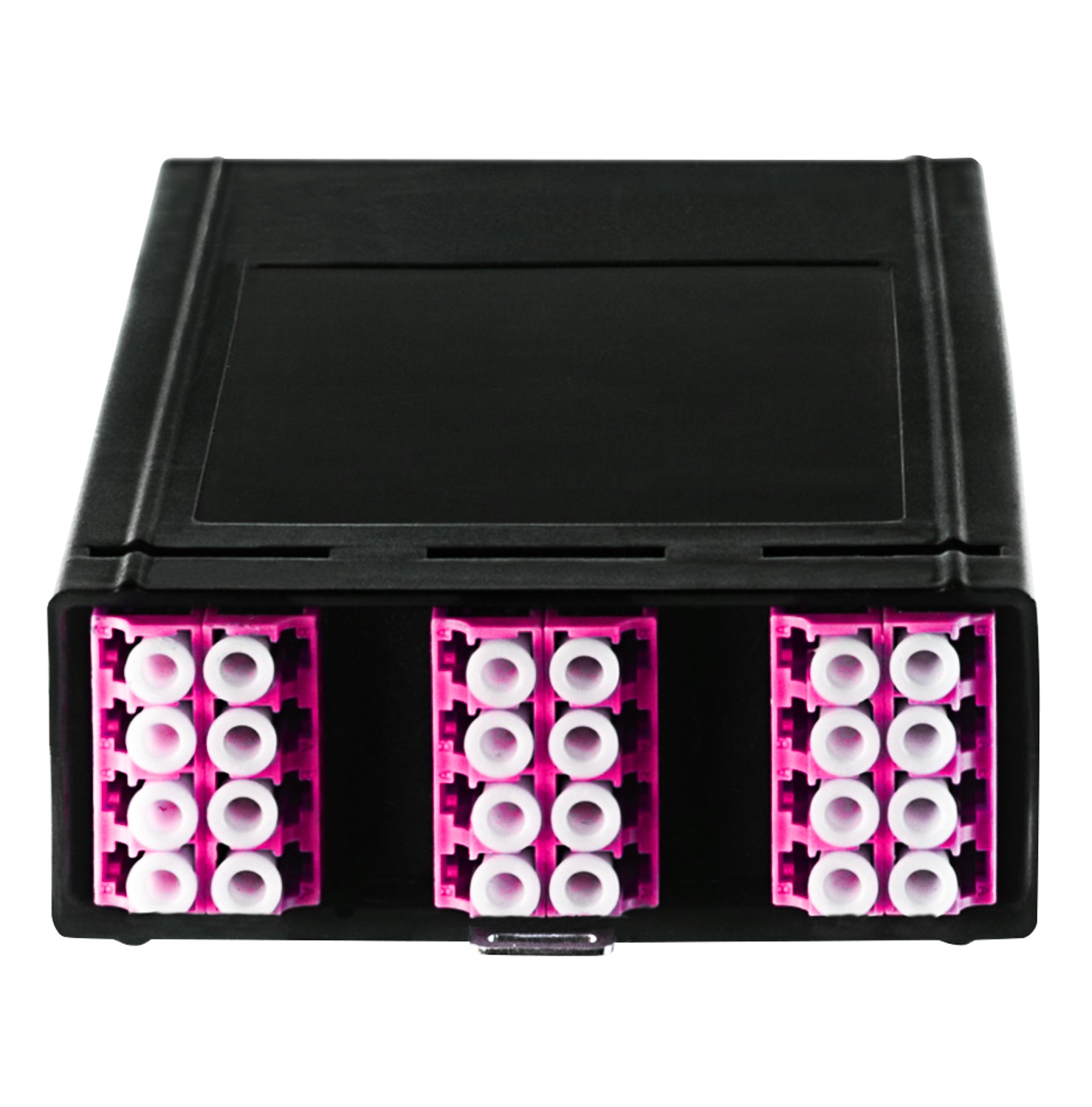 24-Fibre LC OM4 Cassette Fully Populated With 2 x MTP12 Adaptors & Arrays
