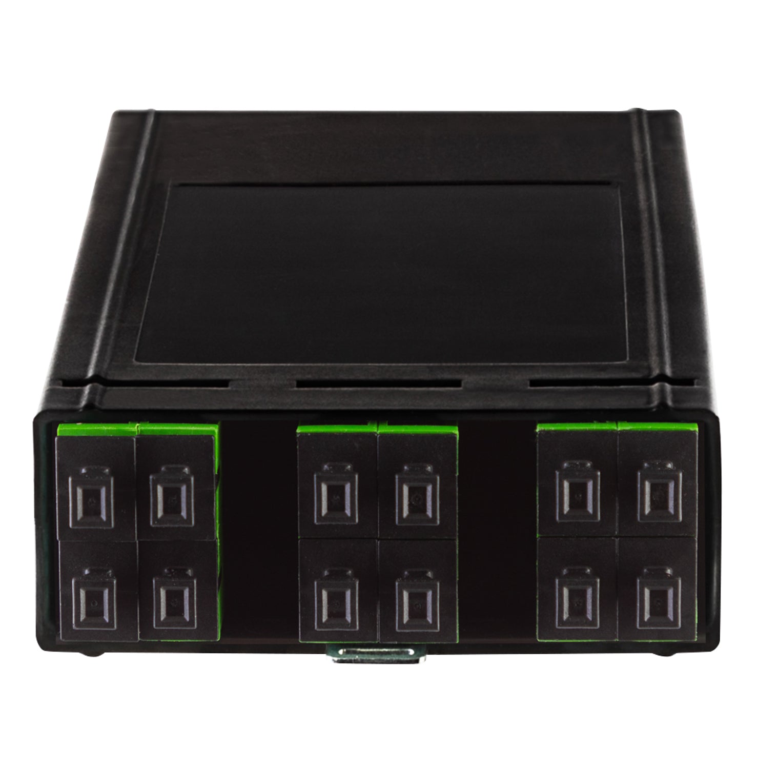 12-Fibre SC OS2 Cassette Fully Populated With 1 x MTP12 Adaptors & Arrays