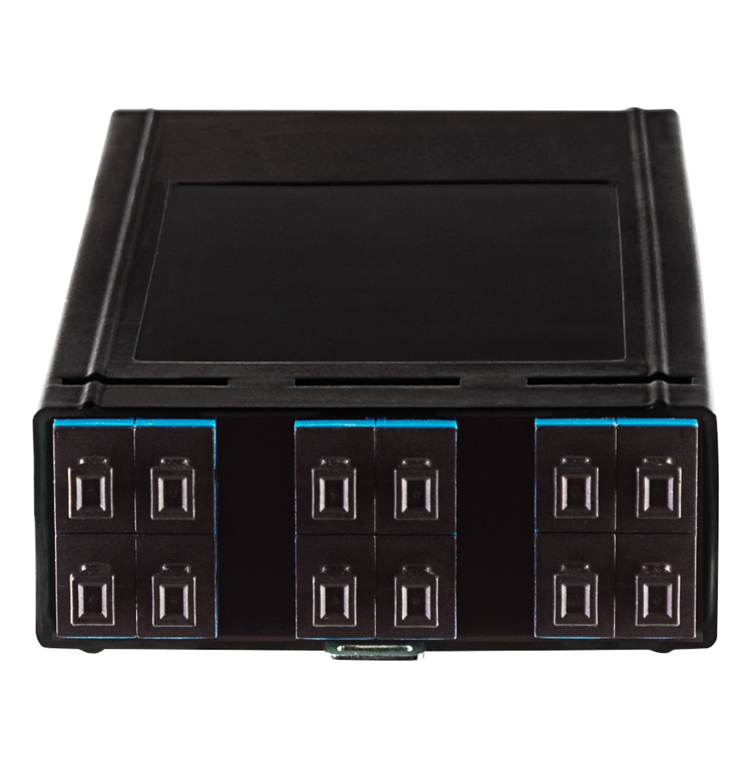 12-Fibre SC OS2 Cassette Fully Populated With 1 x MTP12 Adaptors & Arrays