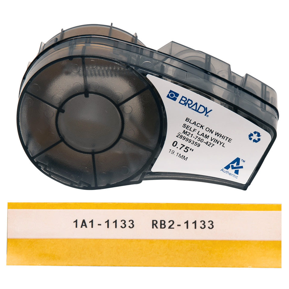 Brady M211 and M210 Self-laminating Vinyl Wire and Cable Labels (M21-750-427)
