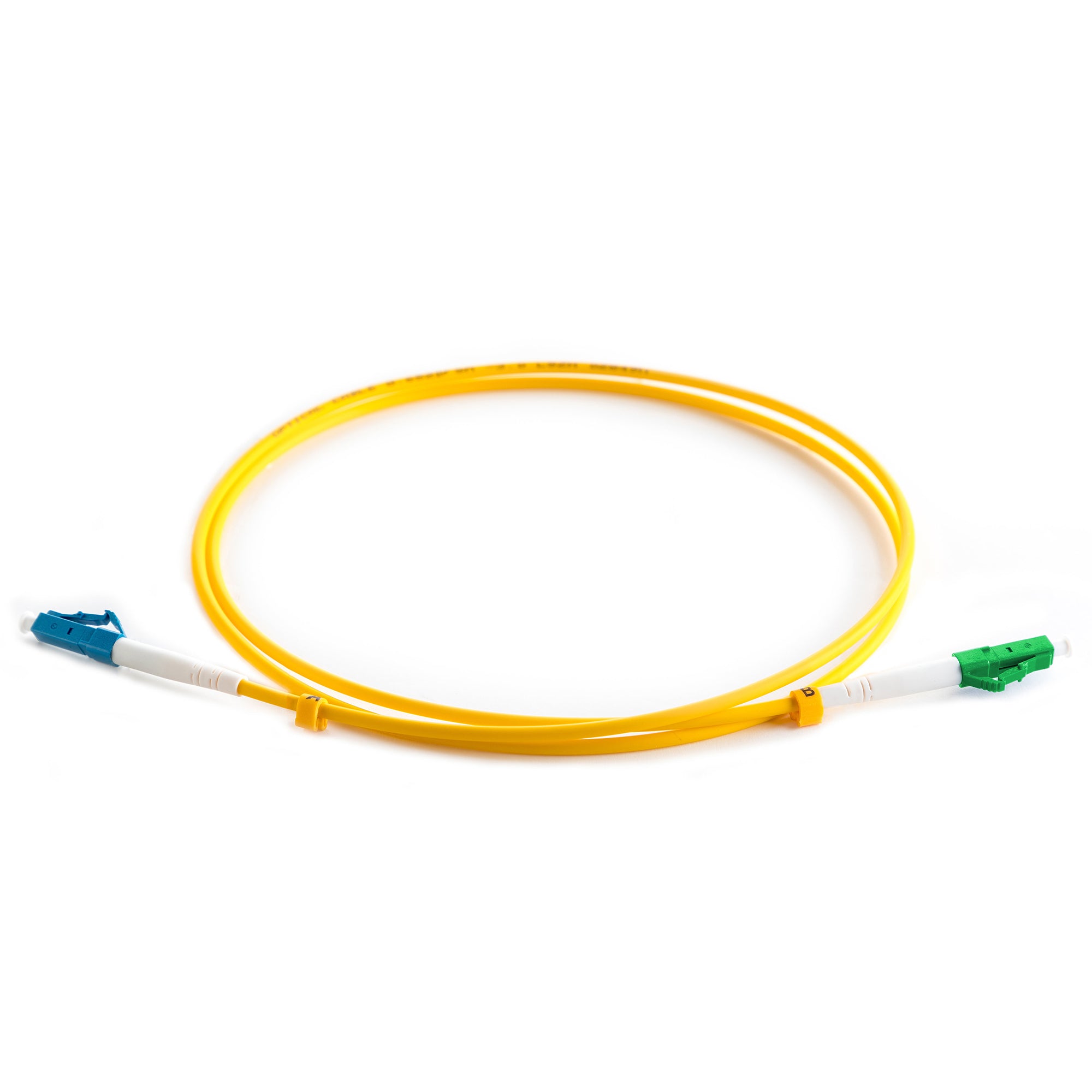 OS2 9/125 Singlemode Simplex LC-LC/APC LSZH Fibre Patch Lead