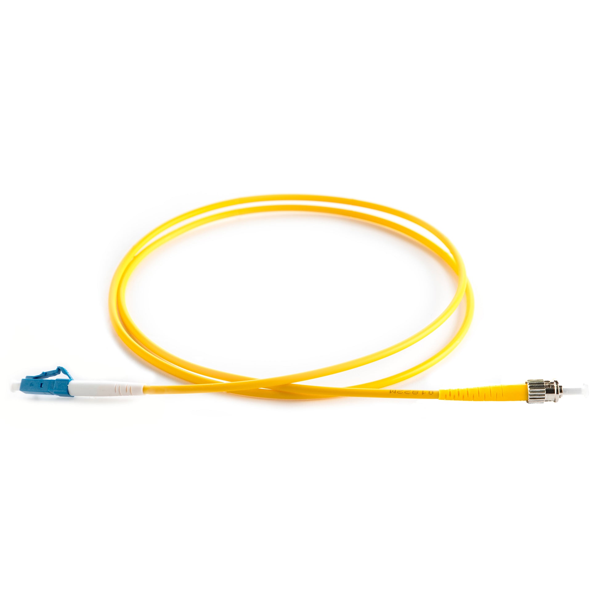 OS2 9/125 Singlemode Simplex LC-ST LSZH Fibre Patch Lead