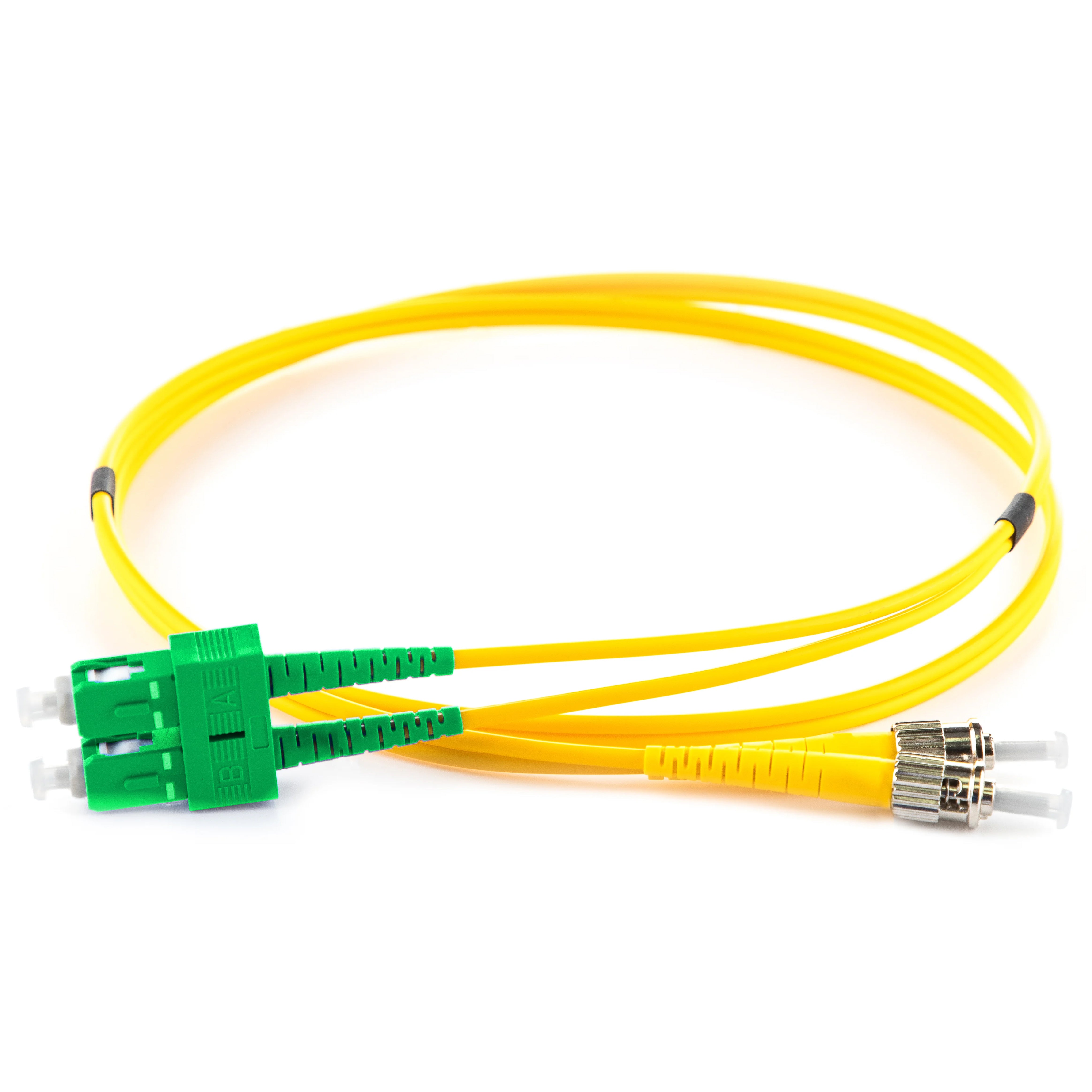 OS2 9/125 Singlemode Duplex SC/APC-ST LSZH Fibre Patch Lead