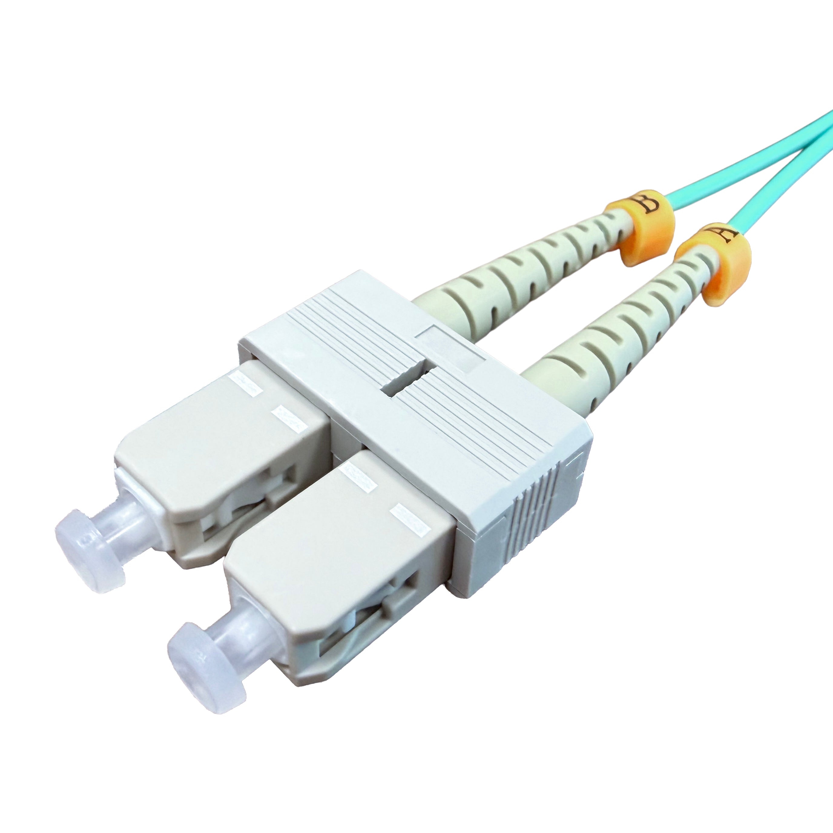 OM4 50/125 Multimode Duplex LC-SC LSZH 3.0mm Fibre Optic Patch Lead