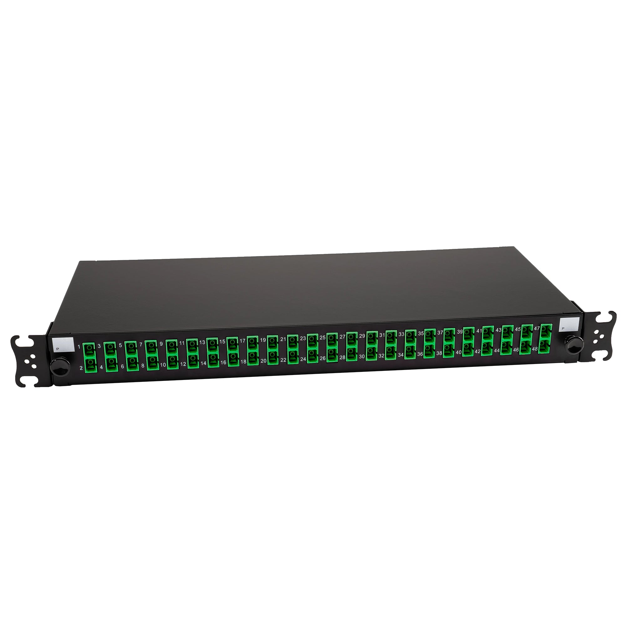 SC/APC Singlemode Duplex Sliding Rack Mount Fibre Optic Patch Panel 1U
