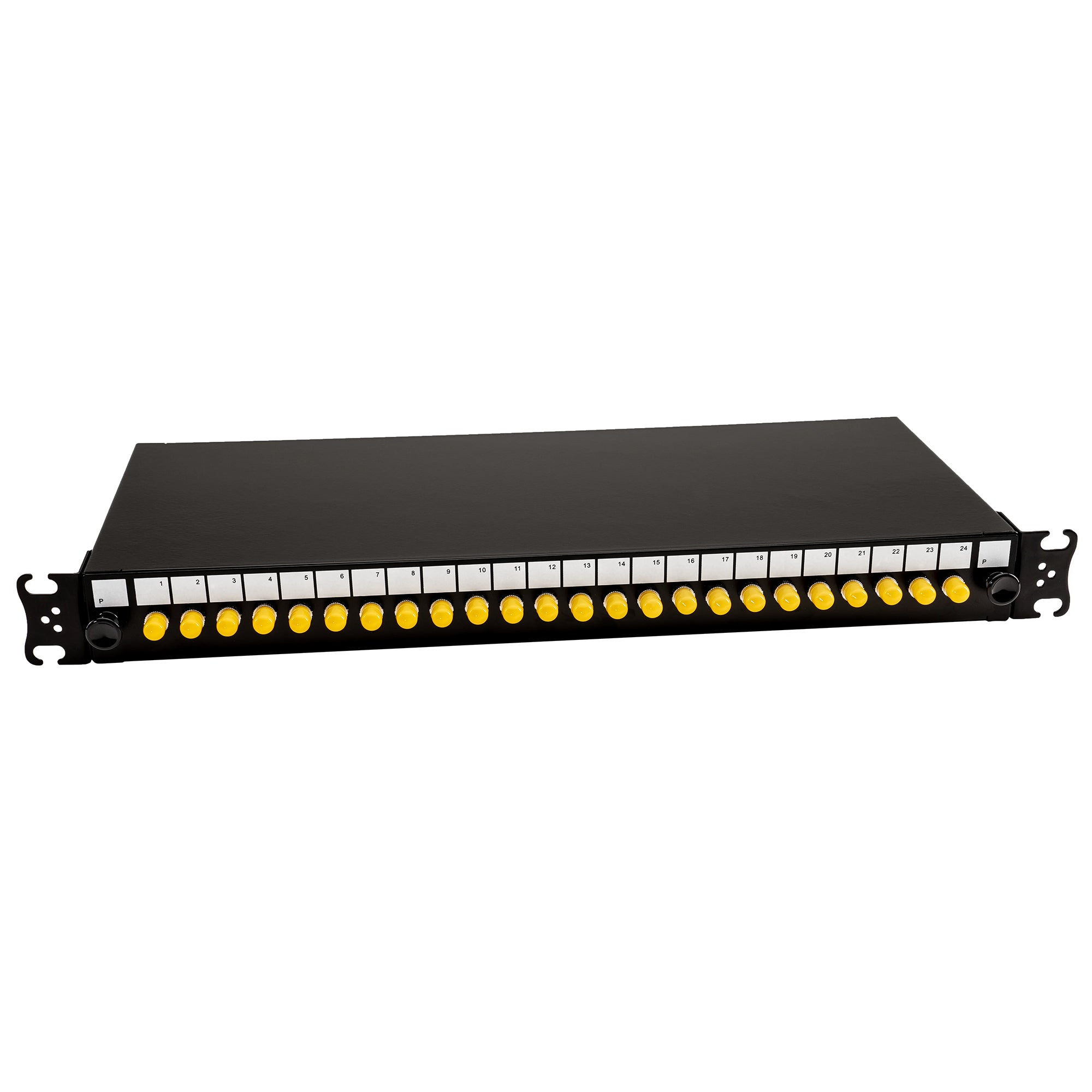 ST Singlemode Simplex Sliding Rack Mount Fibre Optic Patch Panel 1U