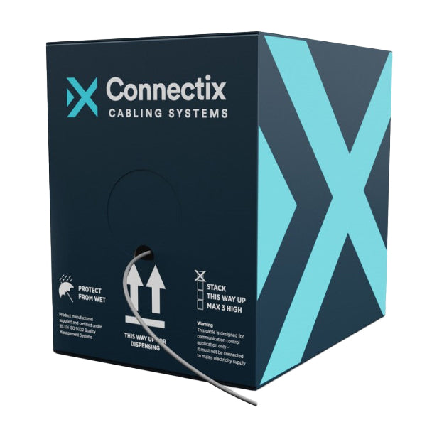 Grey Connectix Cat6 UTP PVC Eca Solid Cable 100m (001-003-005-20)