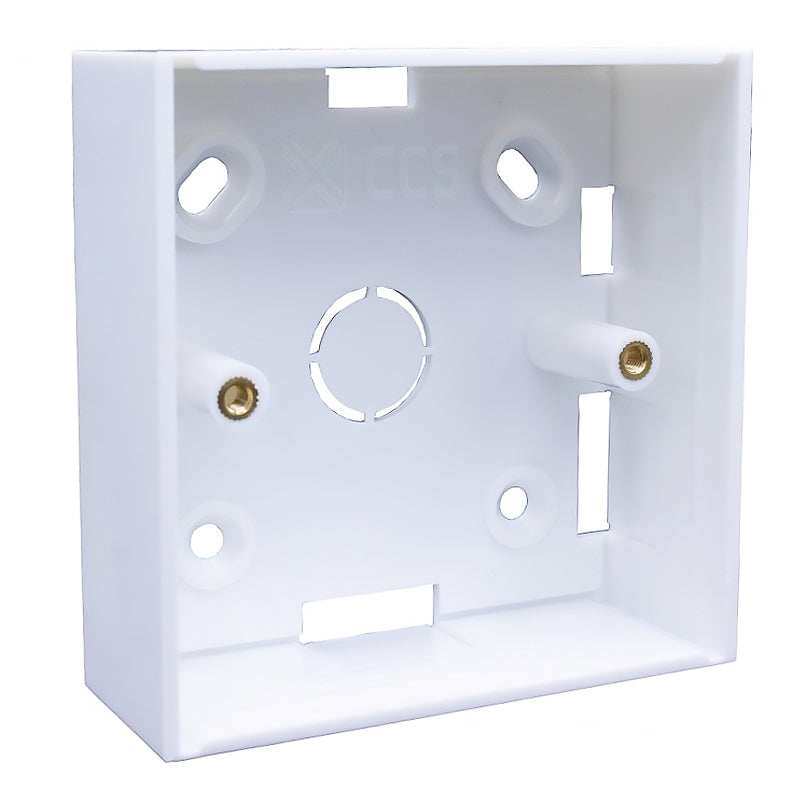 Connectix Single Gang Surface Mount Back Box 32mm Deep White (008-010-001-00)