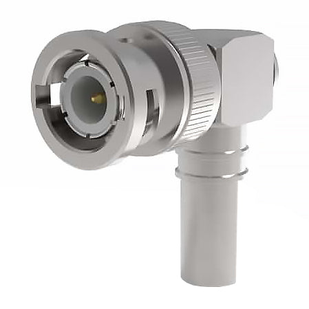 TC-240-BM-RA-D Type BNC, Male (Plug), Right Angle Connector For FBT-240, LMR-240 and TCOM-240 Cable