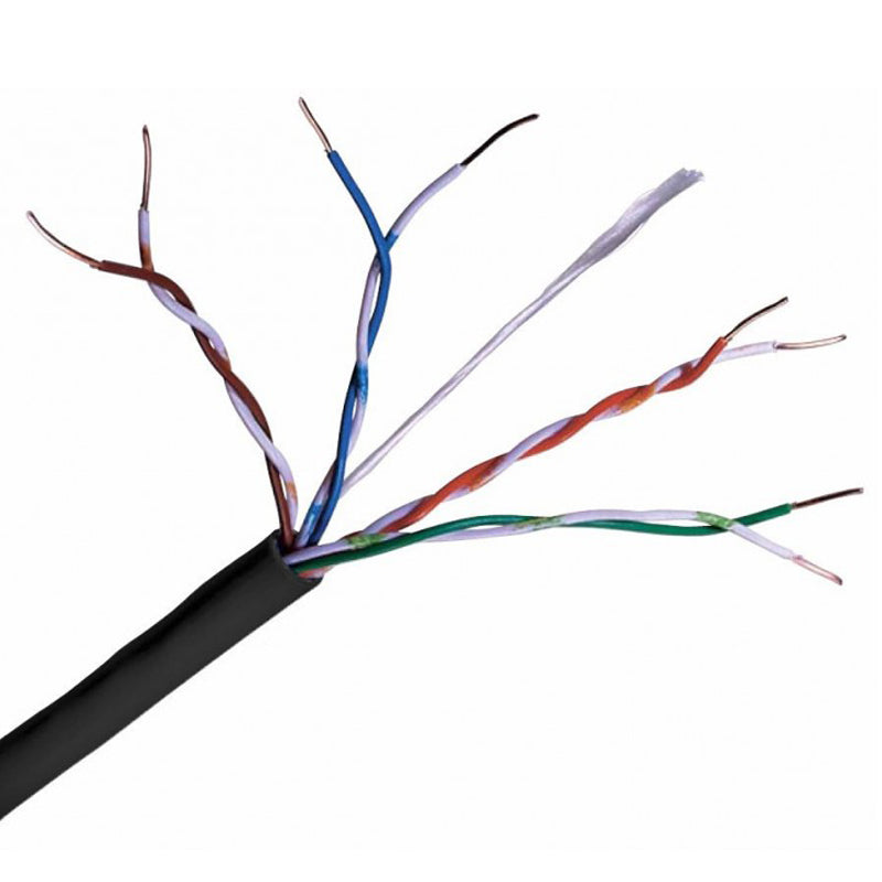 Black Connectix Cat5e UTP External Fca Solid Cable 305m (001-003-004-30)
