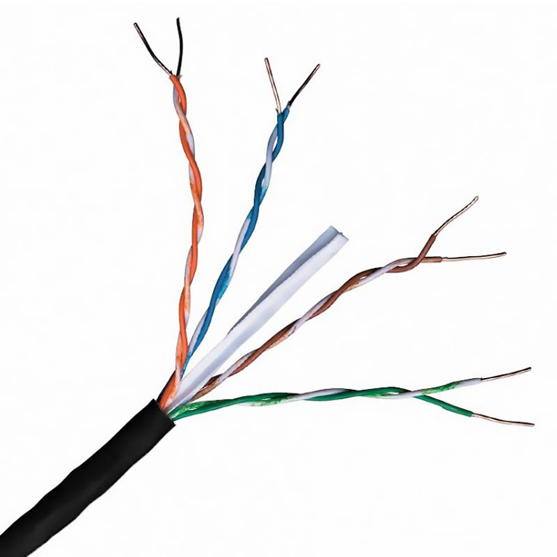 Black Connectix Cat6 UTP LDPE Fca Solid External Cable 305m (001-003-005-10)