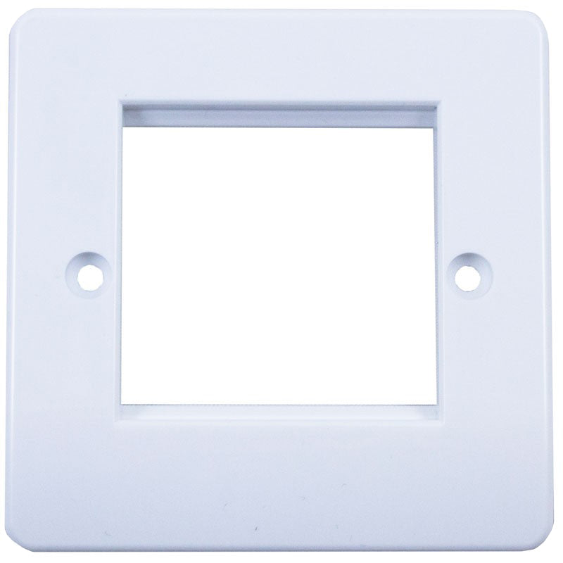 Connectix Single Gang Office Style Euro Faceplate White (008-001-003-52)