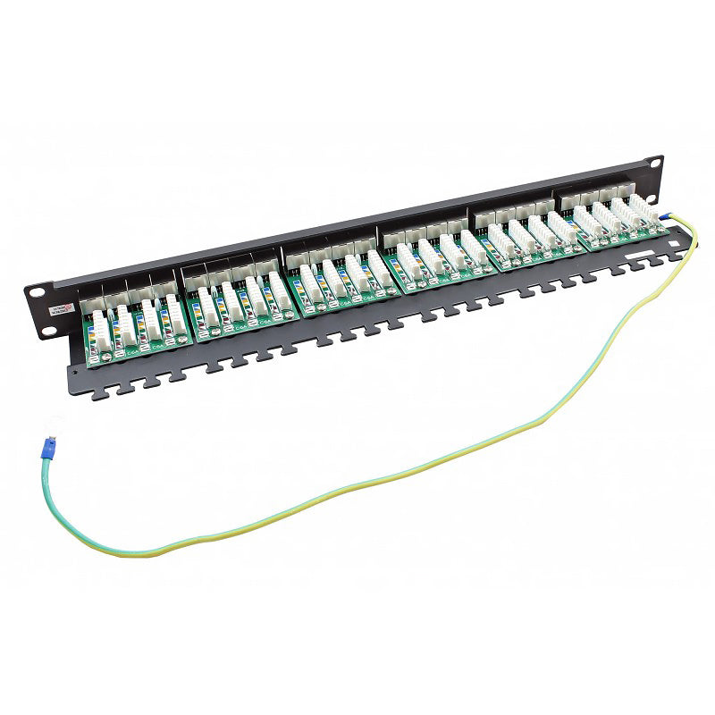 Connectix 24 Port Cat5e FTP Right Angled Patch Panel 1U Black (009-002-001-01)