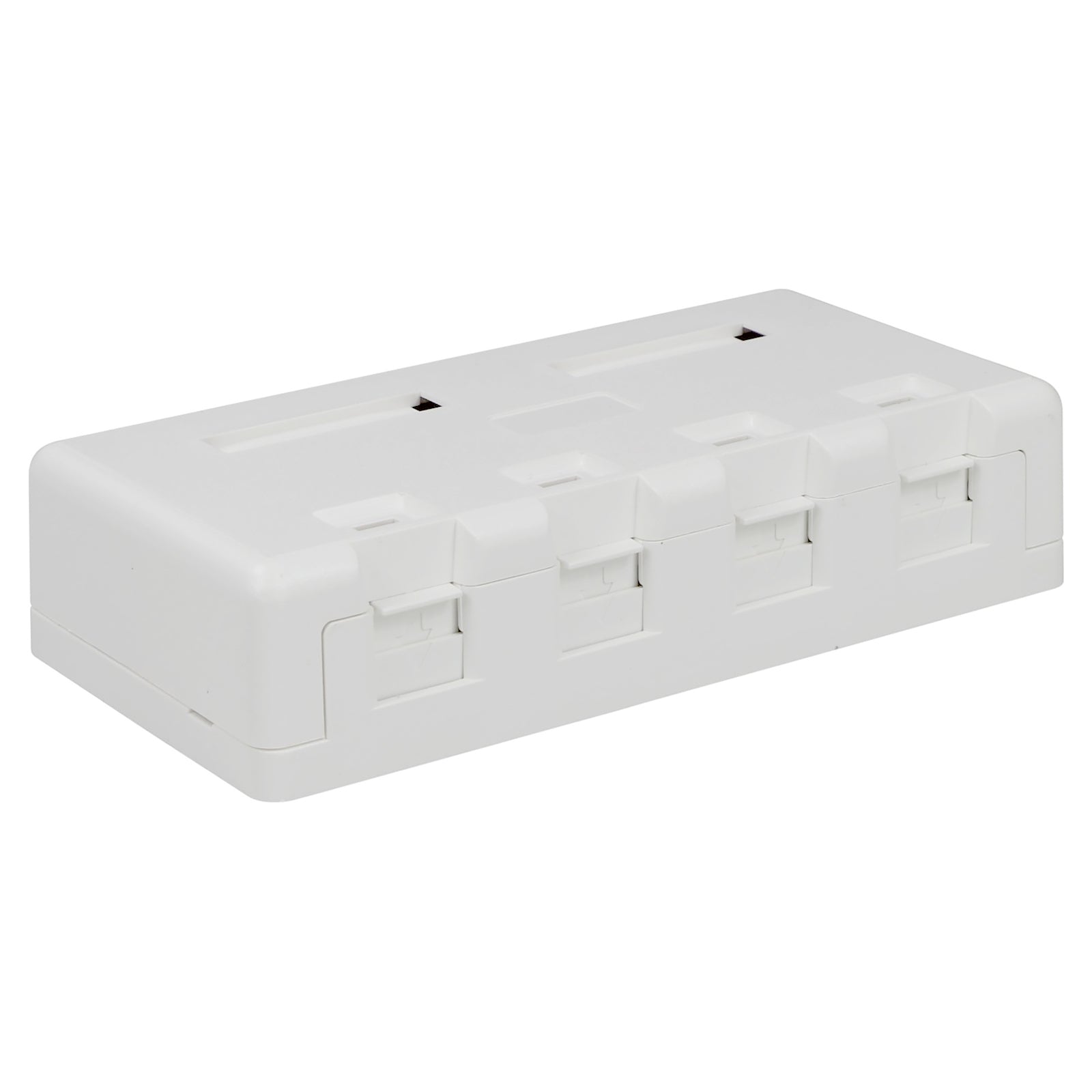 Excel Cat5e Plus Surface Mount Box 4 Port White (100-004)