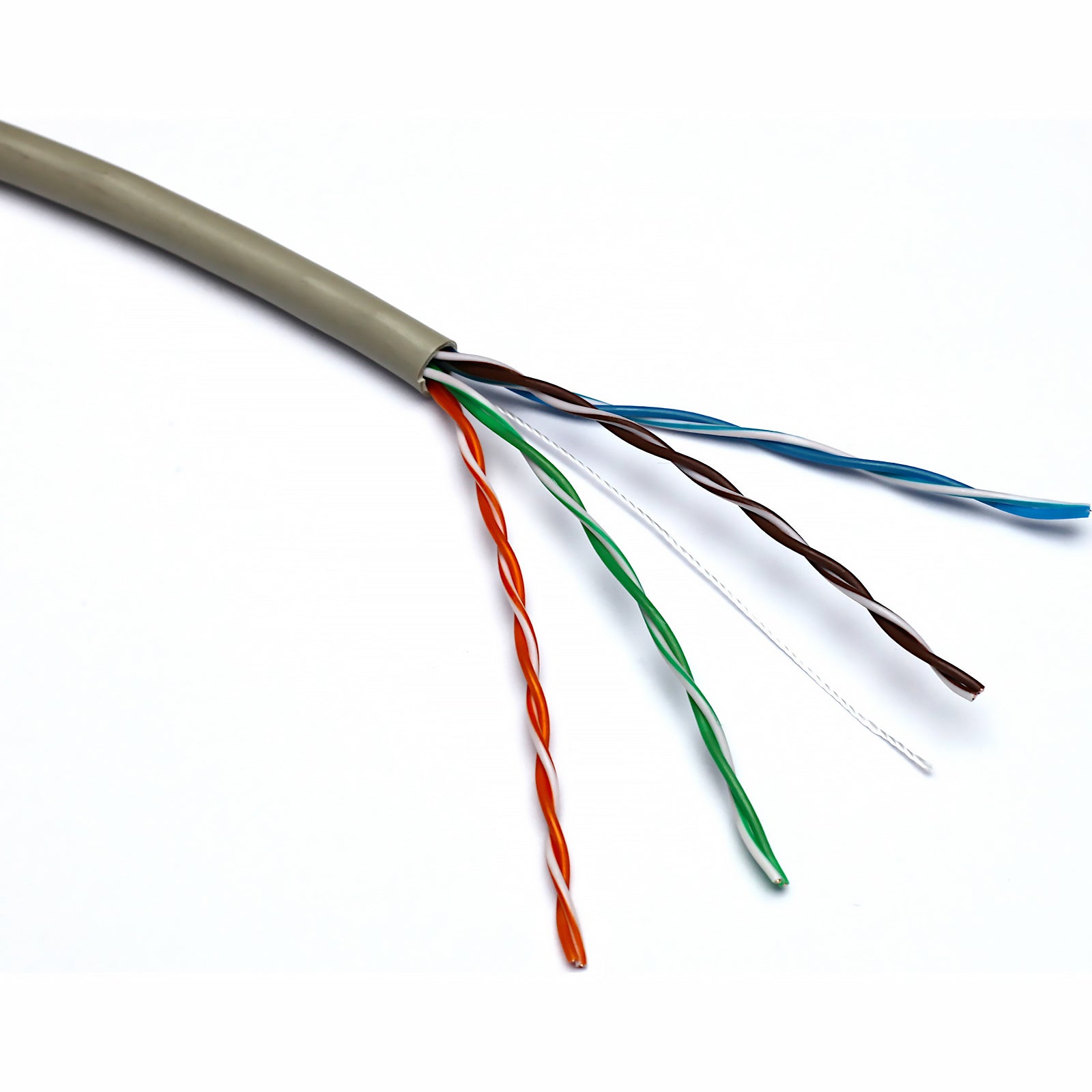 Grey Excel Cat5e UTP PVC Eca Solid Cable 305m (100-065)