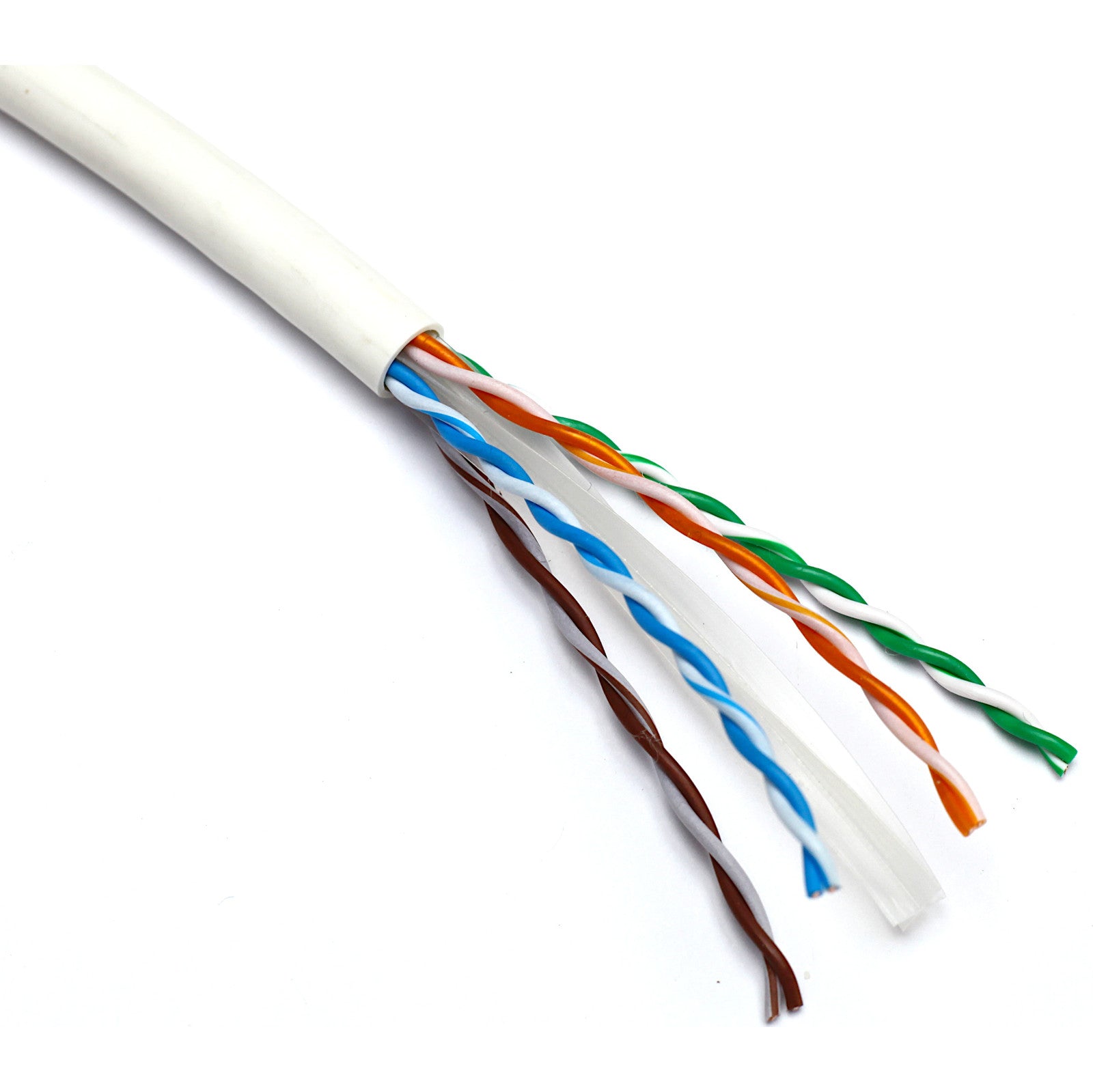 White Excel Cat6 UTP LSZH Dca-s2,d2,a1 24 AWG Solid Cable 100m (100-080-WT-100)