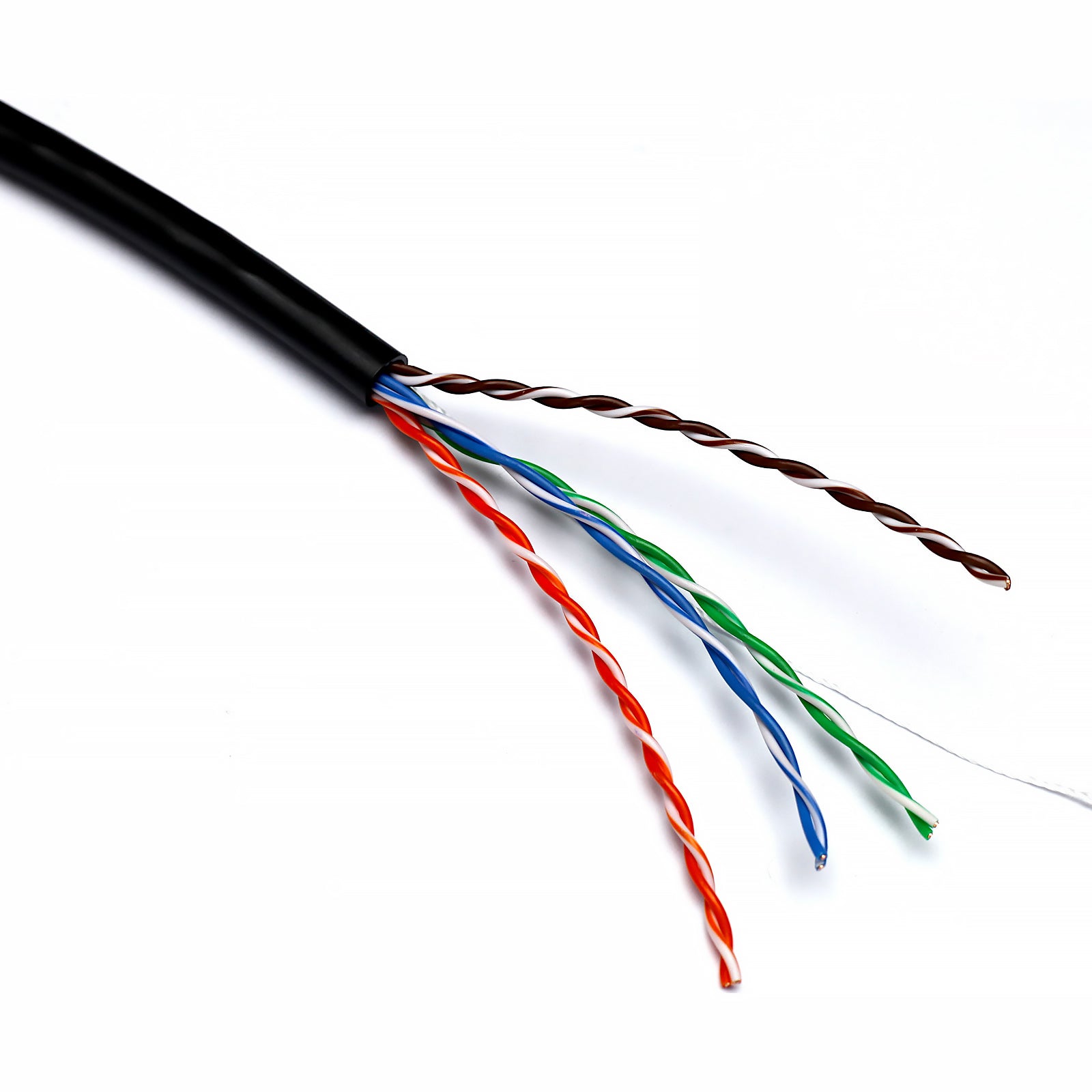 Black Excel Cat5e UTP PE External Fca Solid Cable 305m (100-090)