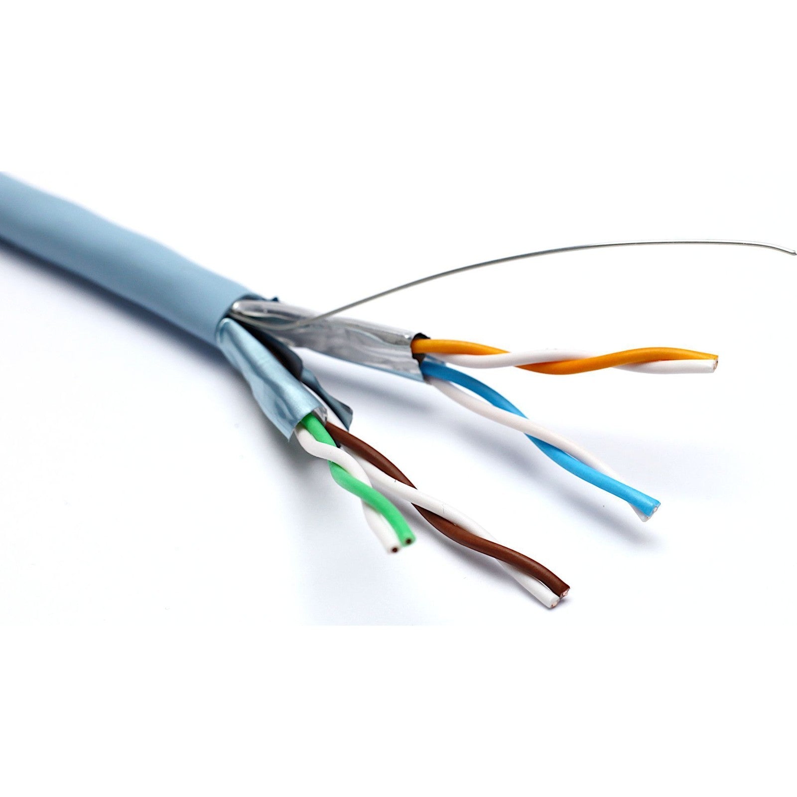 Ice Blue Excel Cat6a U/FTP LSZH Dca-s2,d1,a1 Solid Cable 305m (100-990-305M)
