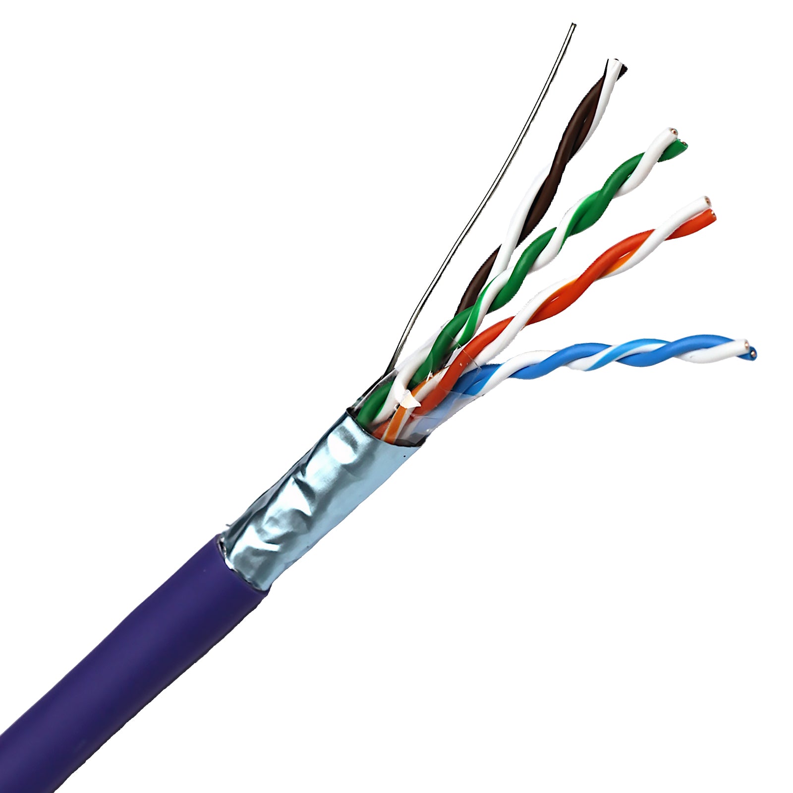 Violet Excel Cat5e FTP LSZH Dca-s1a,d2,a1 Solid Cable 305m (100-217)