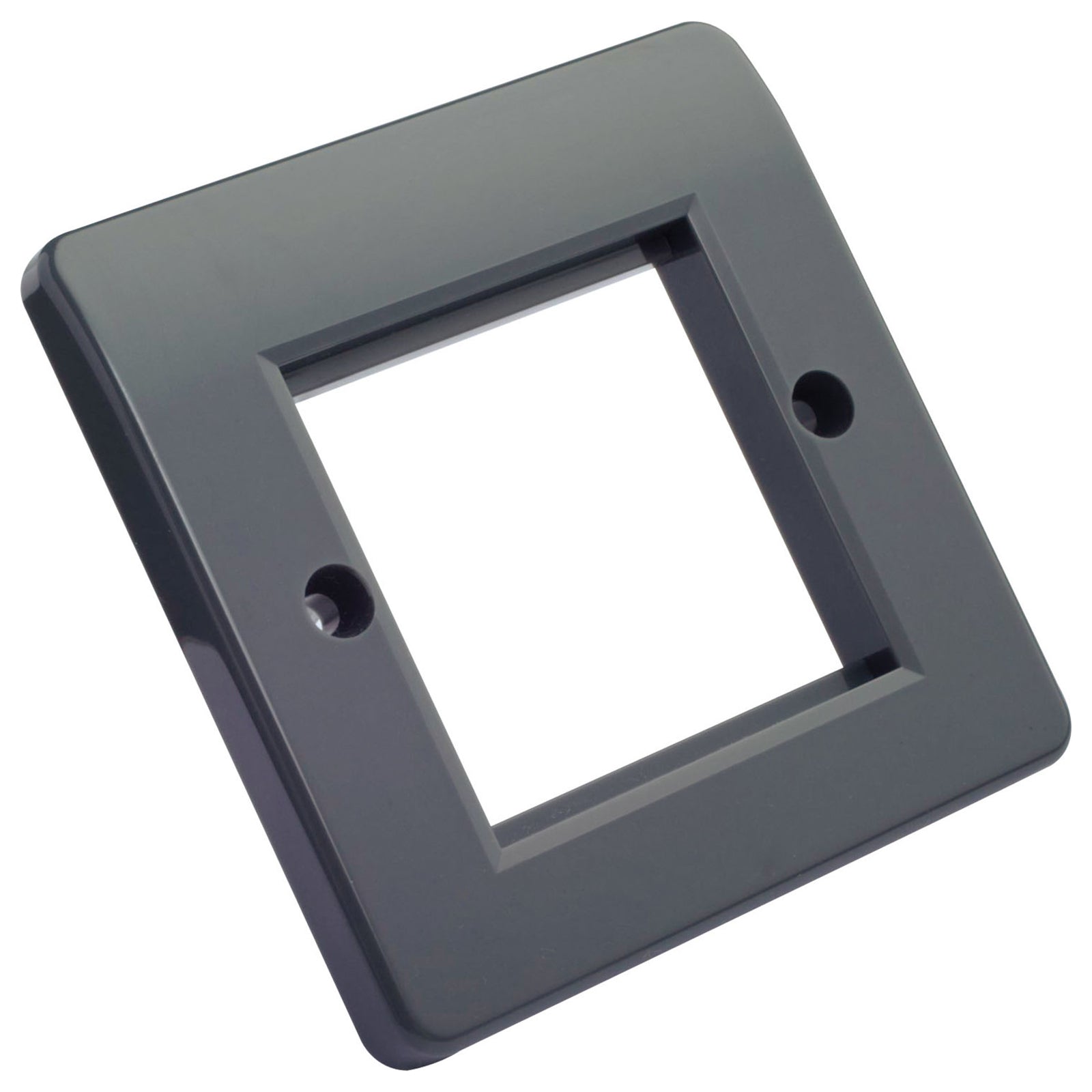 Excel Single Gang Office Style Faceplate Charcoal Grey (100-270-GE)