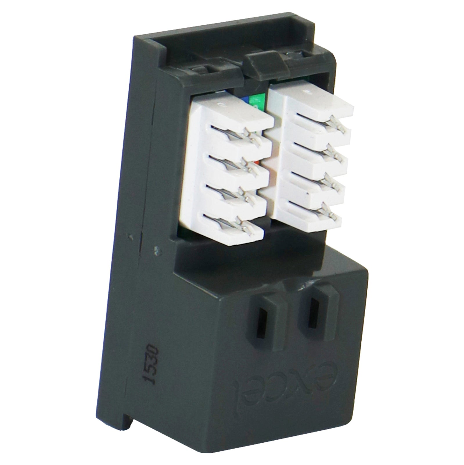 Excel Cat5e (UTP) Unscreened RJ45 Low Profile Euro Module Grey (100-275-GE)