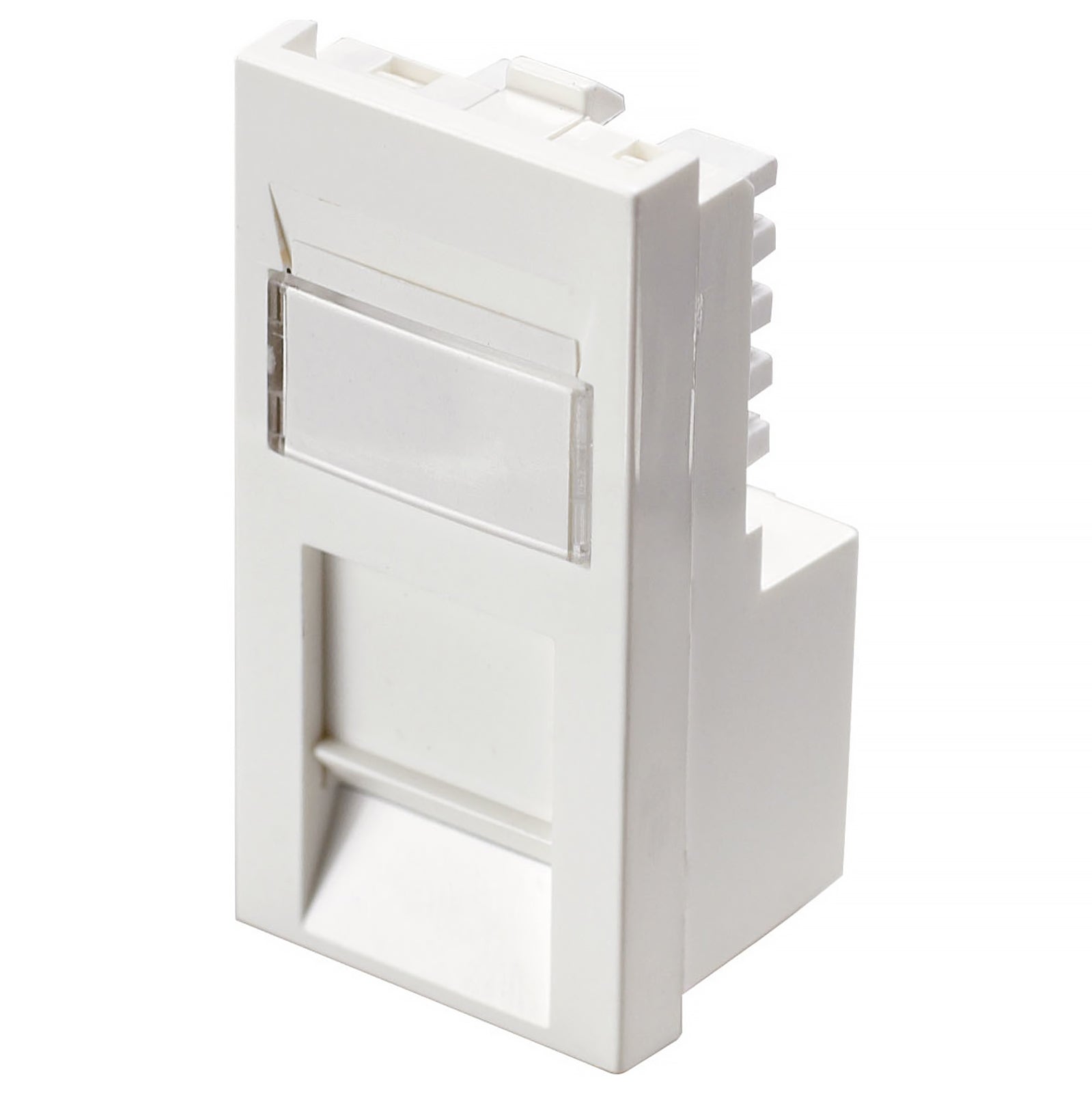 Excel Cat5e (UTP) Unscreened RJ45 Low Profile Euro Module Office White (100-275)