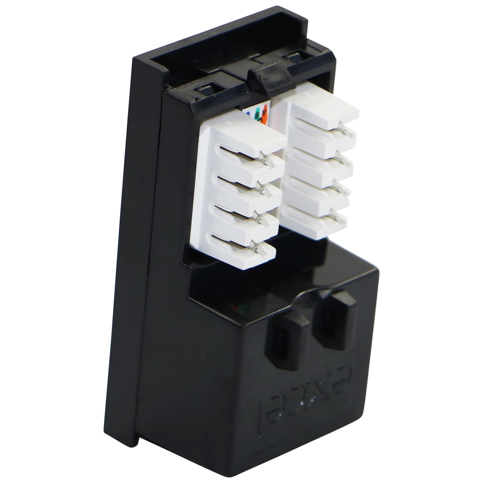 Excel Cat6 UTP RJ45 Low Profile Euro Module Black (100-366-BK)
