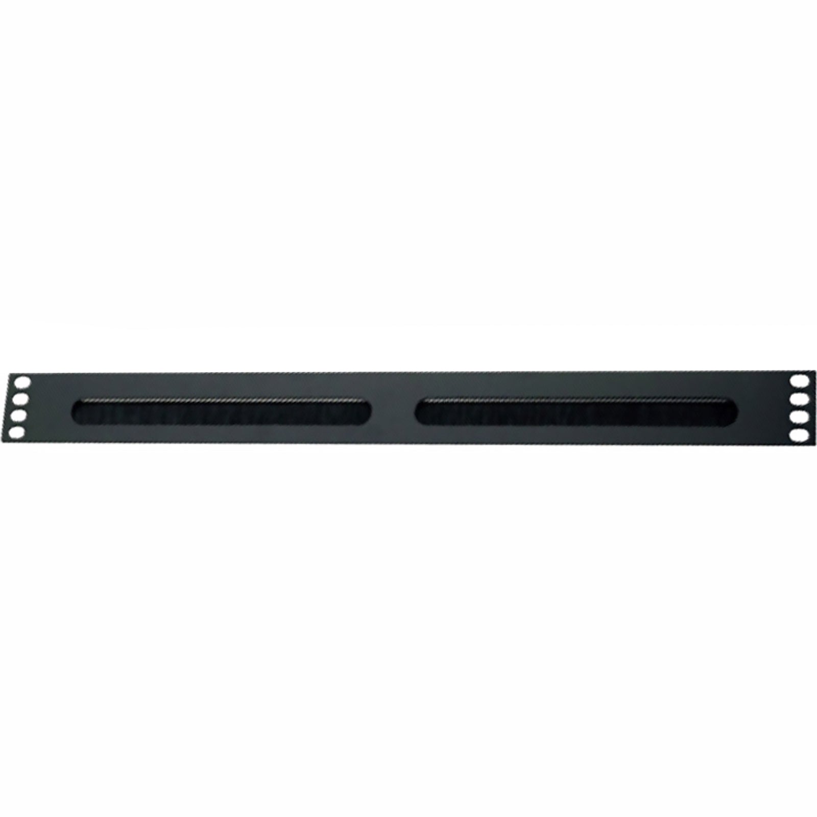 1U Letterbox Plate Black