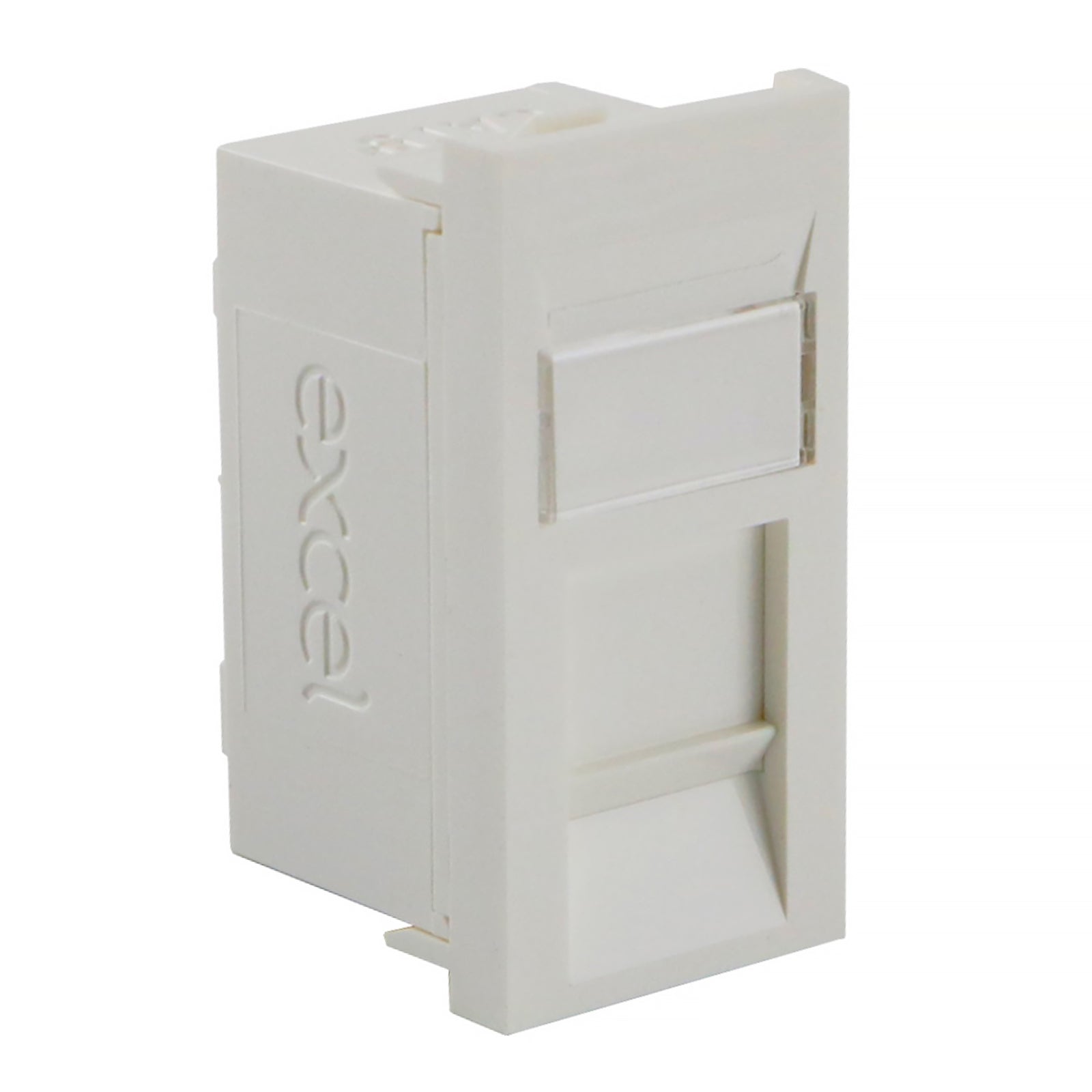 Excel Cat5e (UTP) Unscreened RJ45 Euro Module White (100-700)