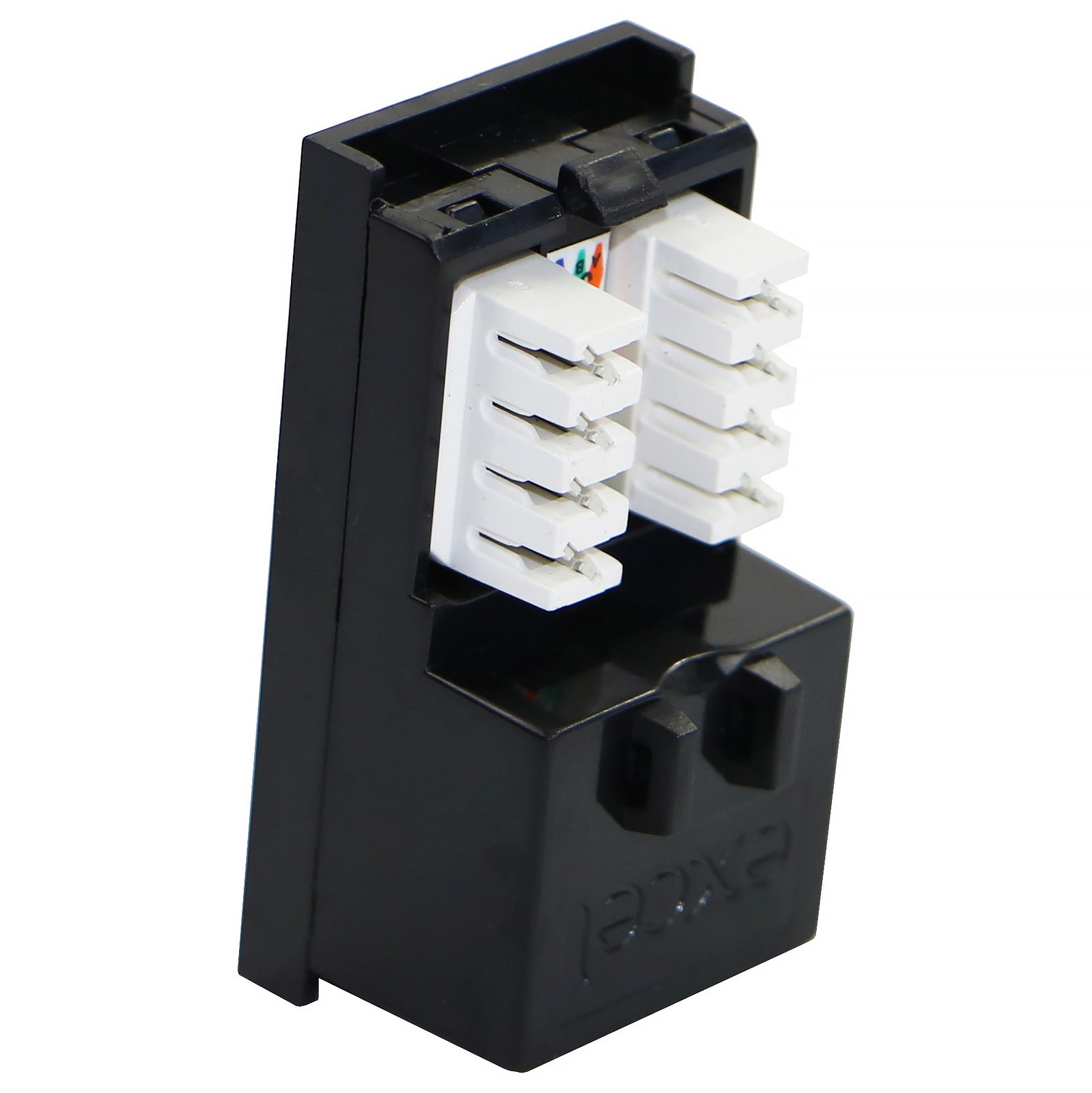 Excel Cat5e (UTP) Unscreened RJ45 Low Profile Euro Module Black (100-763)