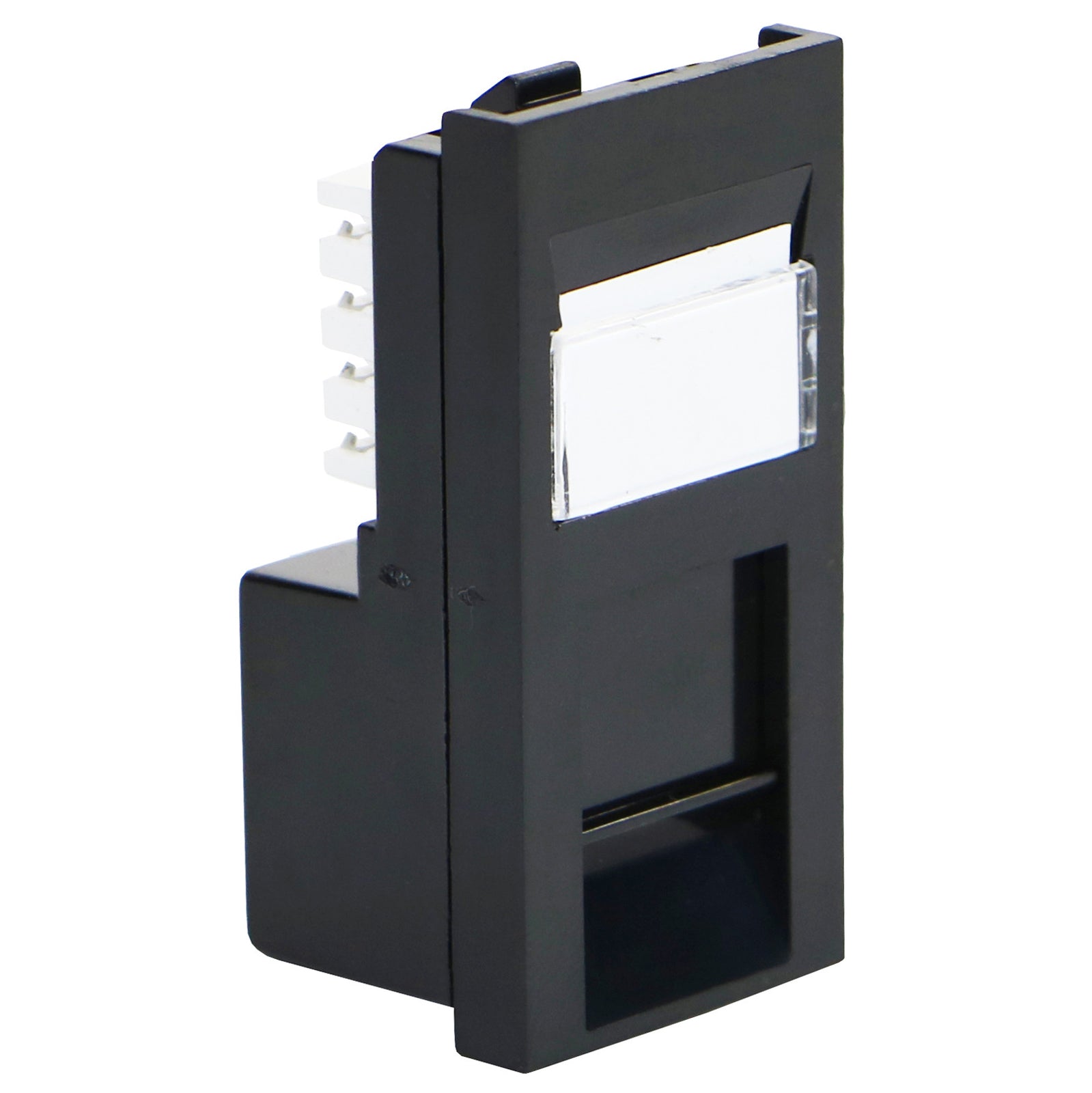 Excel Cat5e (UTP) Unscreened RJ45 Low Profile Euro Module Black (100-763)