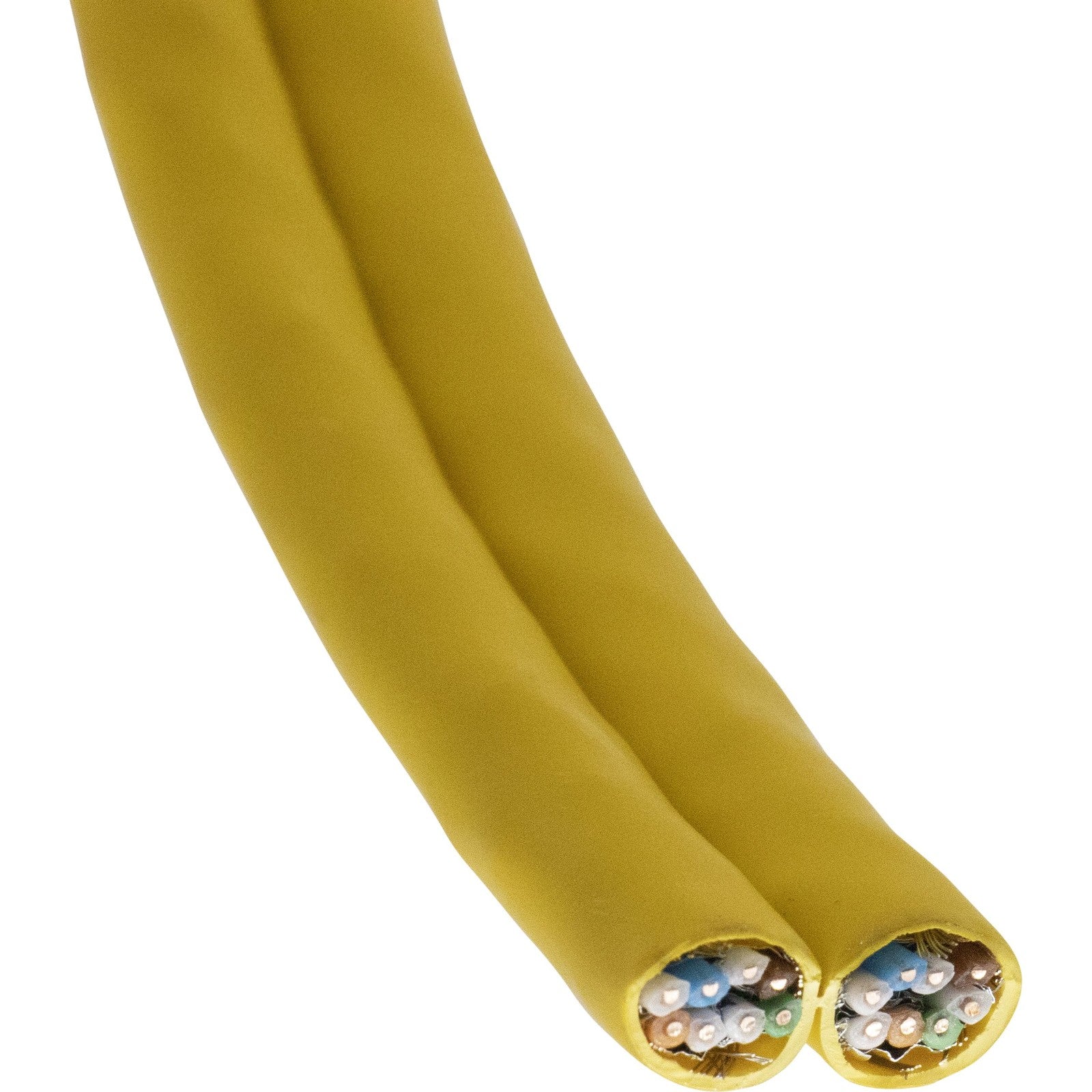 Yellow Excel Dual Cat7a S/FTP LSZH Dca Solid Cable 500m (100-911)