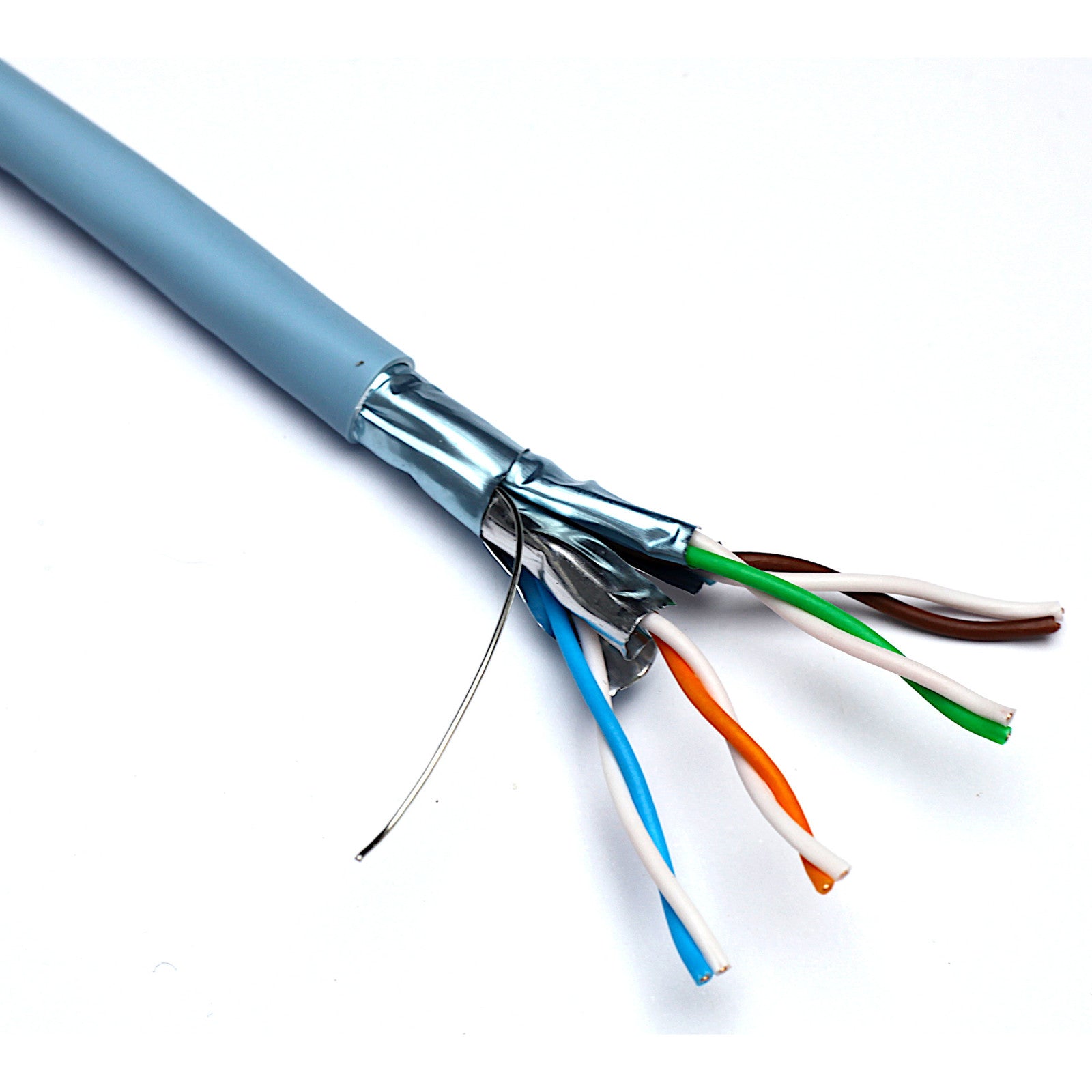 Ice Blue Excel Cat6a F/FTP LSZH B2ca-s1a,d1,a1 Solid Cable 305m (190-995)