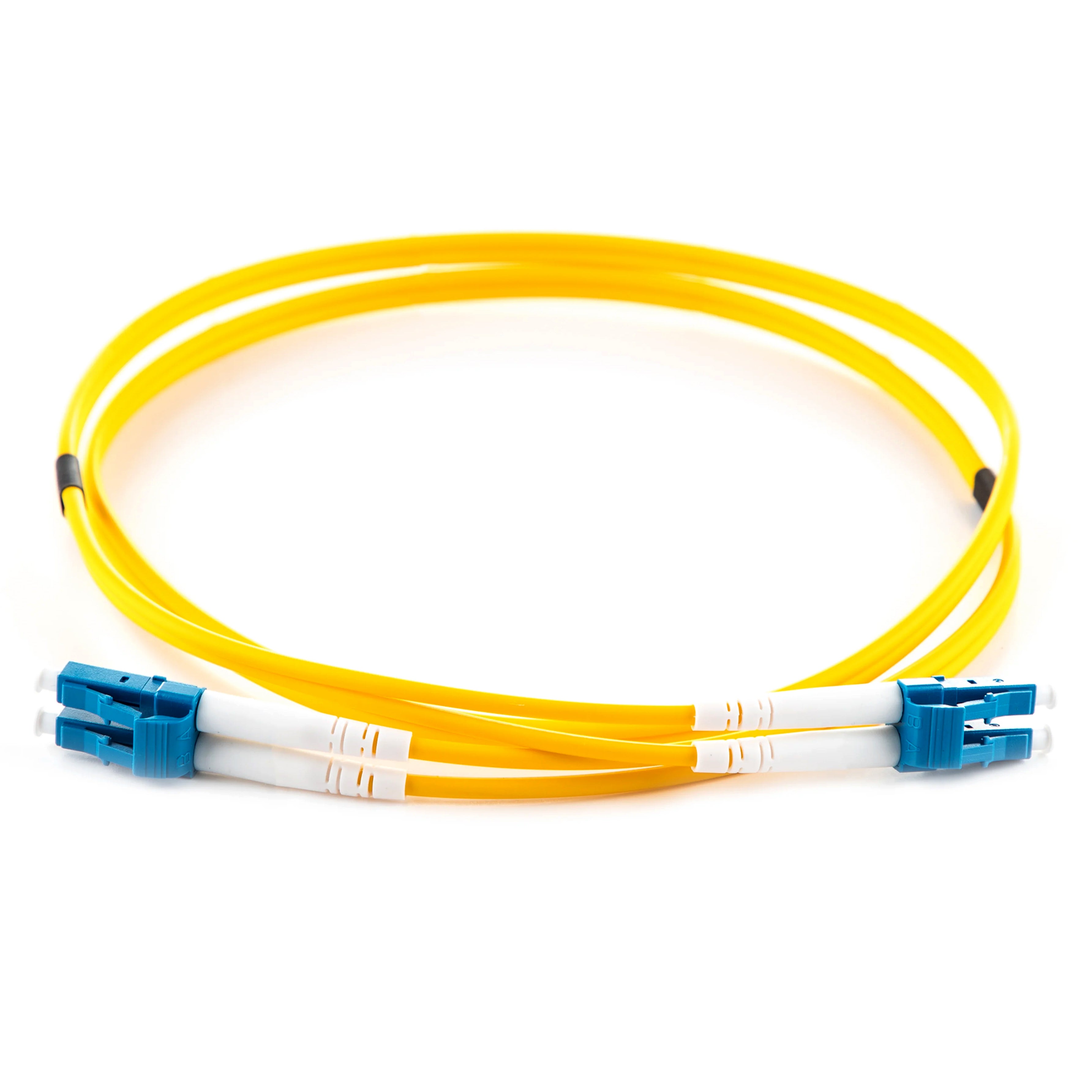 OS2 9/125 Singlemode Duplex LC-LC LSZH Fibre Patch Lead Yellow