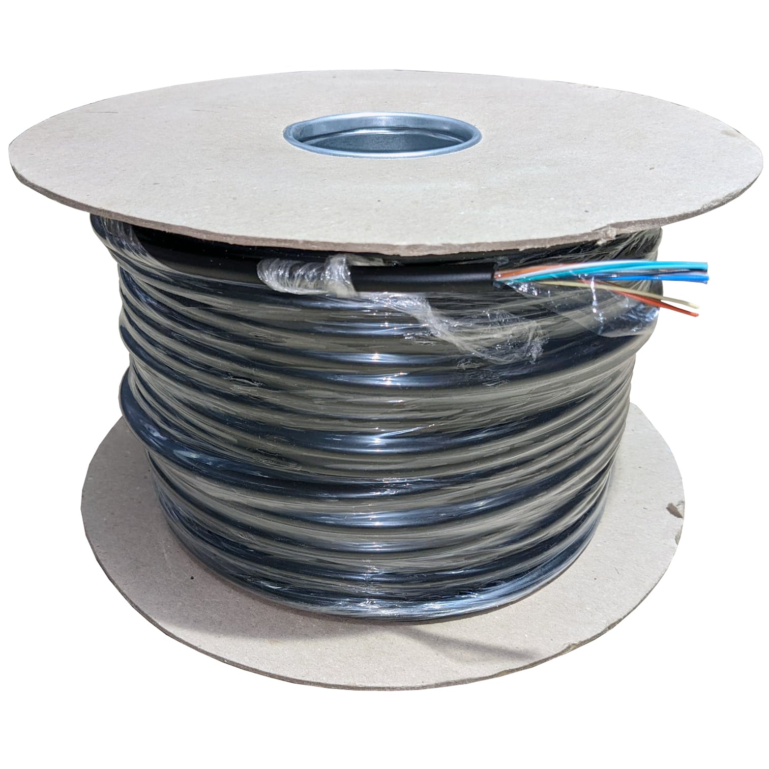 Black 12 Core Screened Direct Burial PE Alarm Cable 100m
