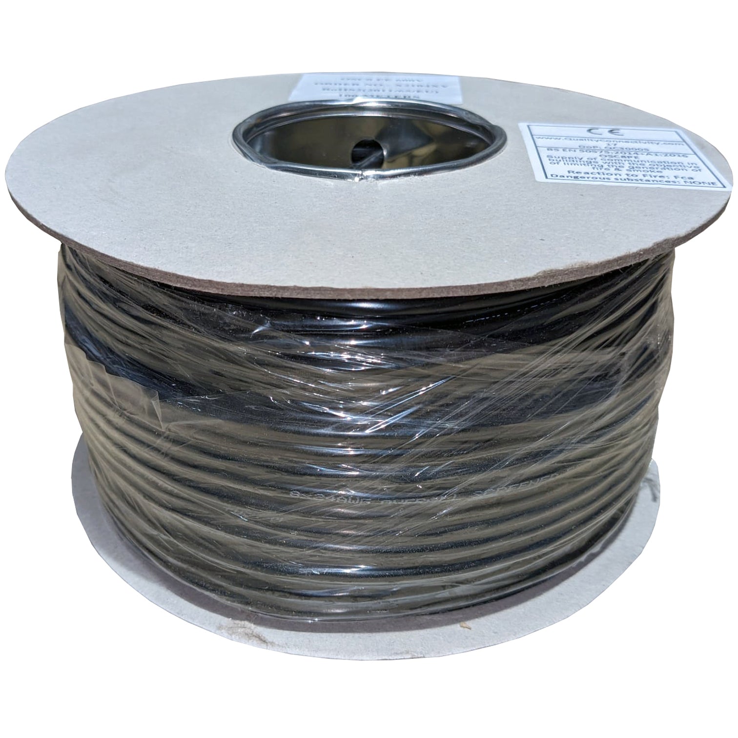 Black 12 Core Screened External UV PE Alarm Cable 100m