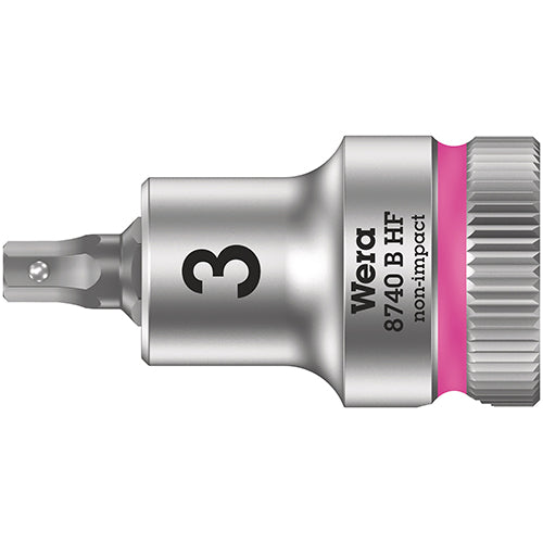 Wera 05003030001 8740 B HF Zyklop In-Hex Bit-Socket 3/8" Drive 3/35mm